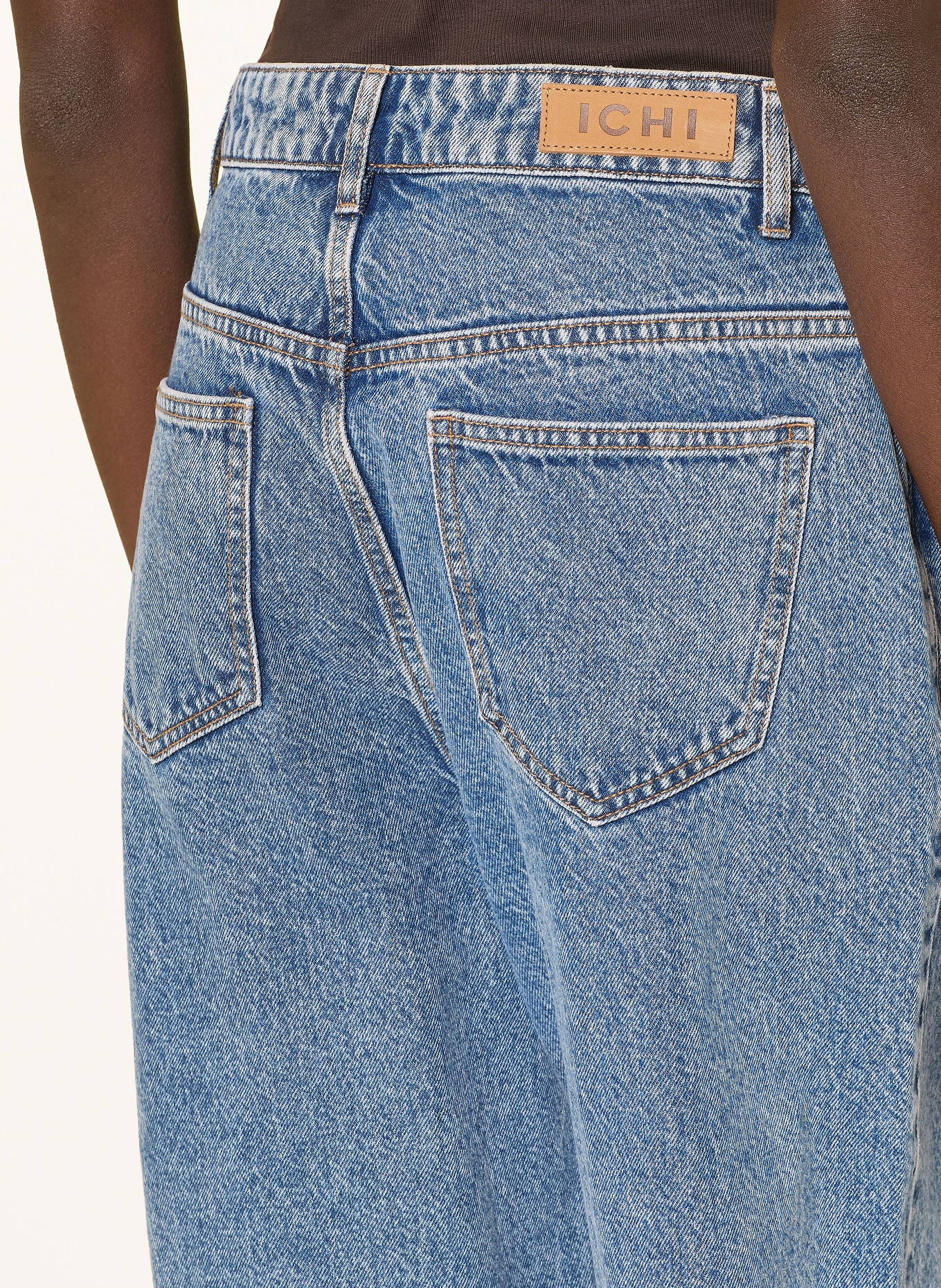 ICHI Wide Leg Jeans IHAVENY: 200928 Washed med. blue