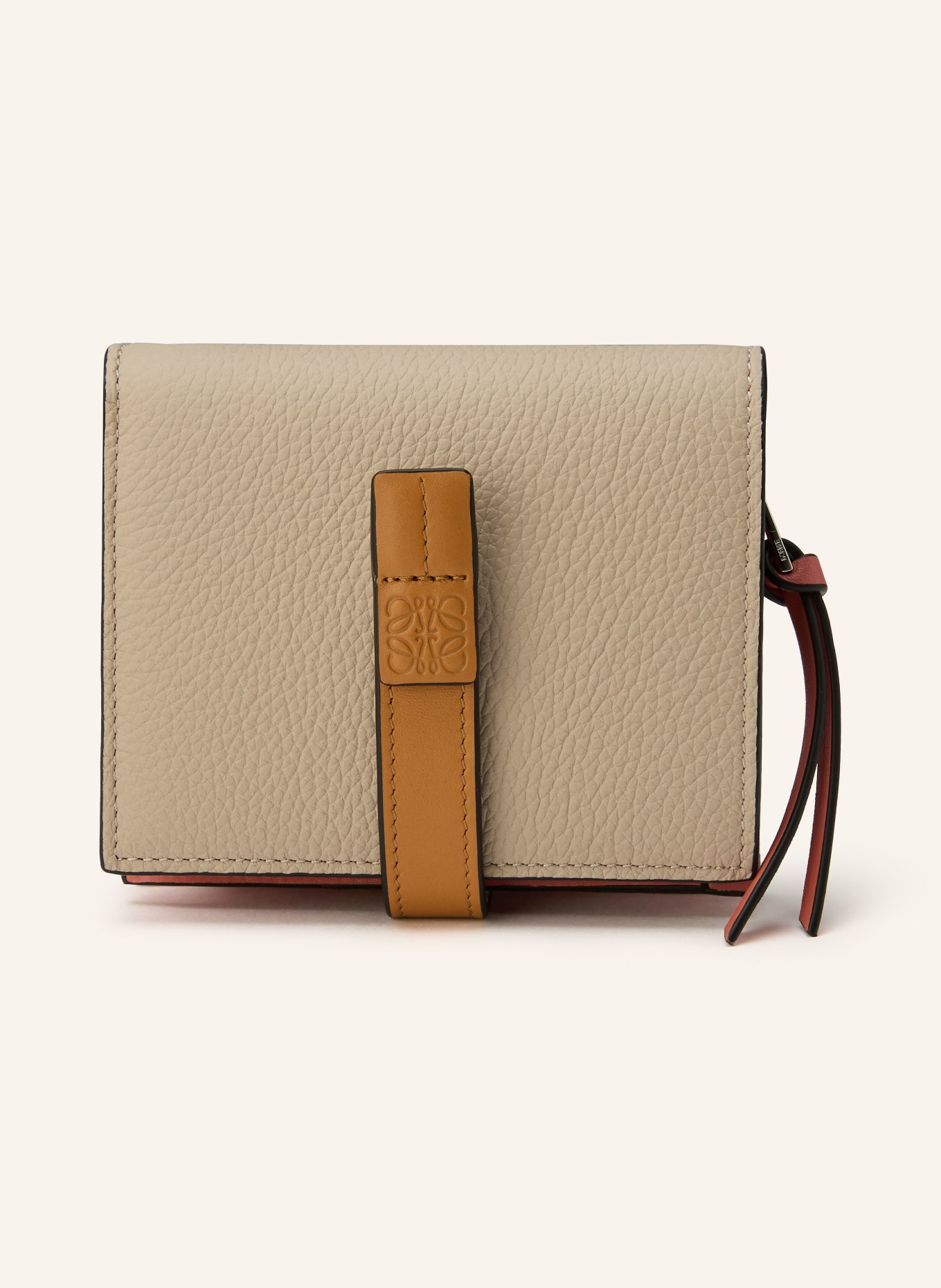 LOEWE Geldbörse: CREME / CAMEL