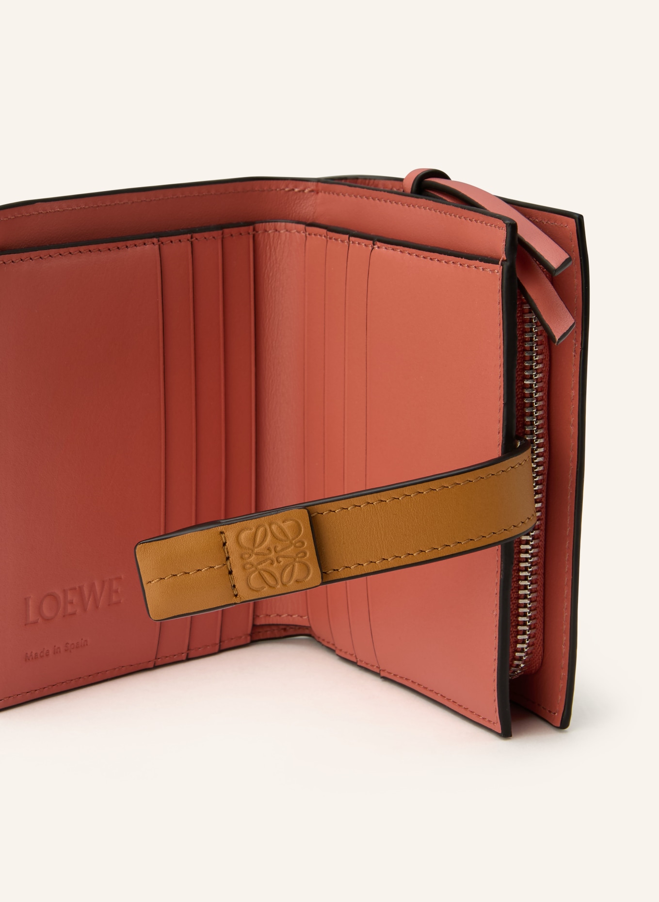LOEWE Geldbörse: CREME / CAMEL