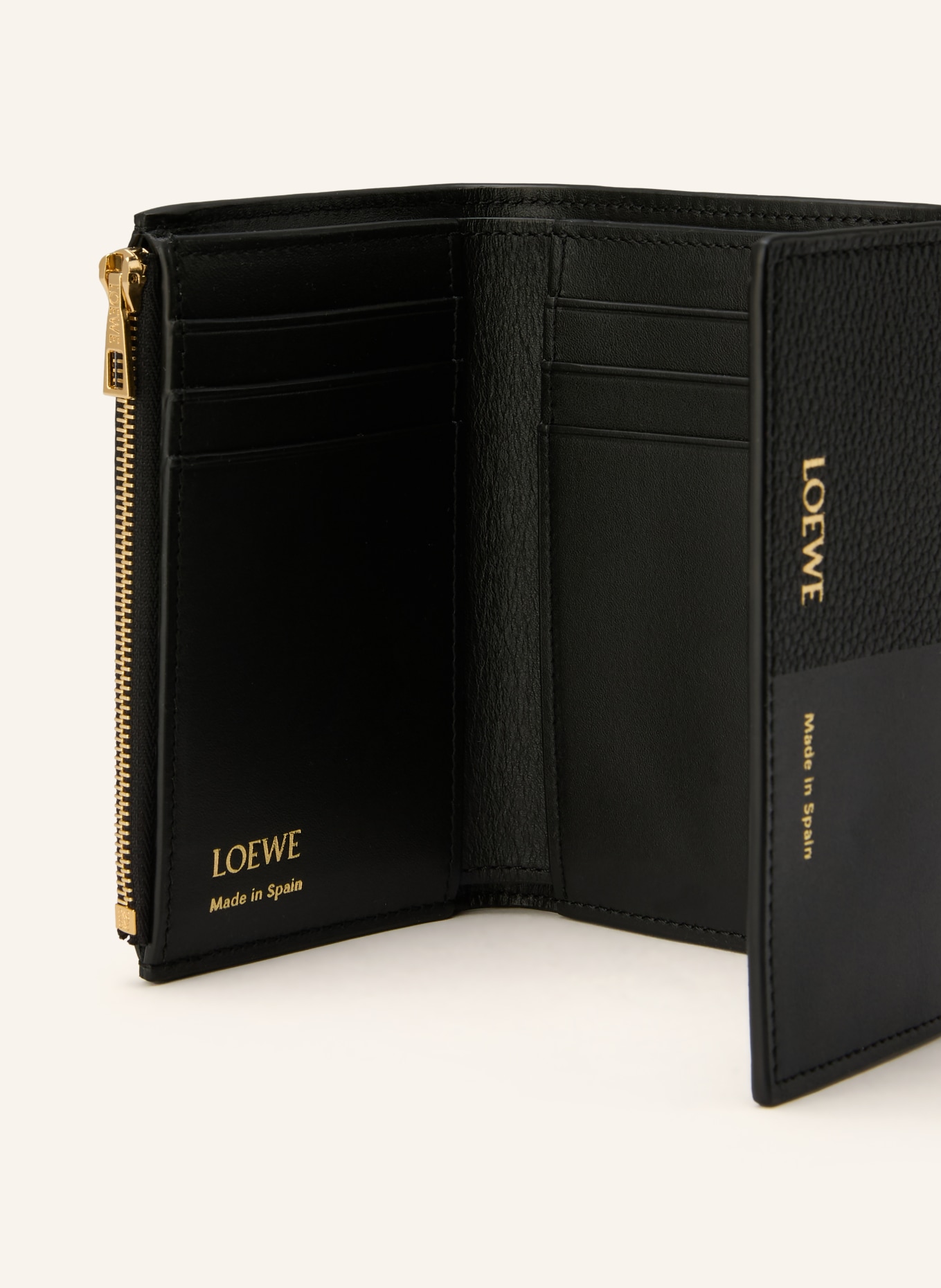 LOEWE Geldbörse DUET SMALL VERTICAL: SCHWARZ