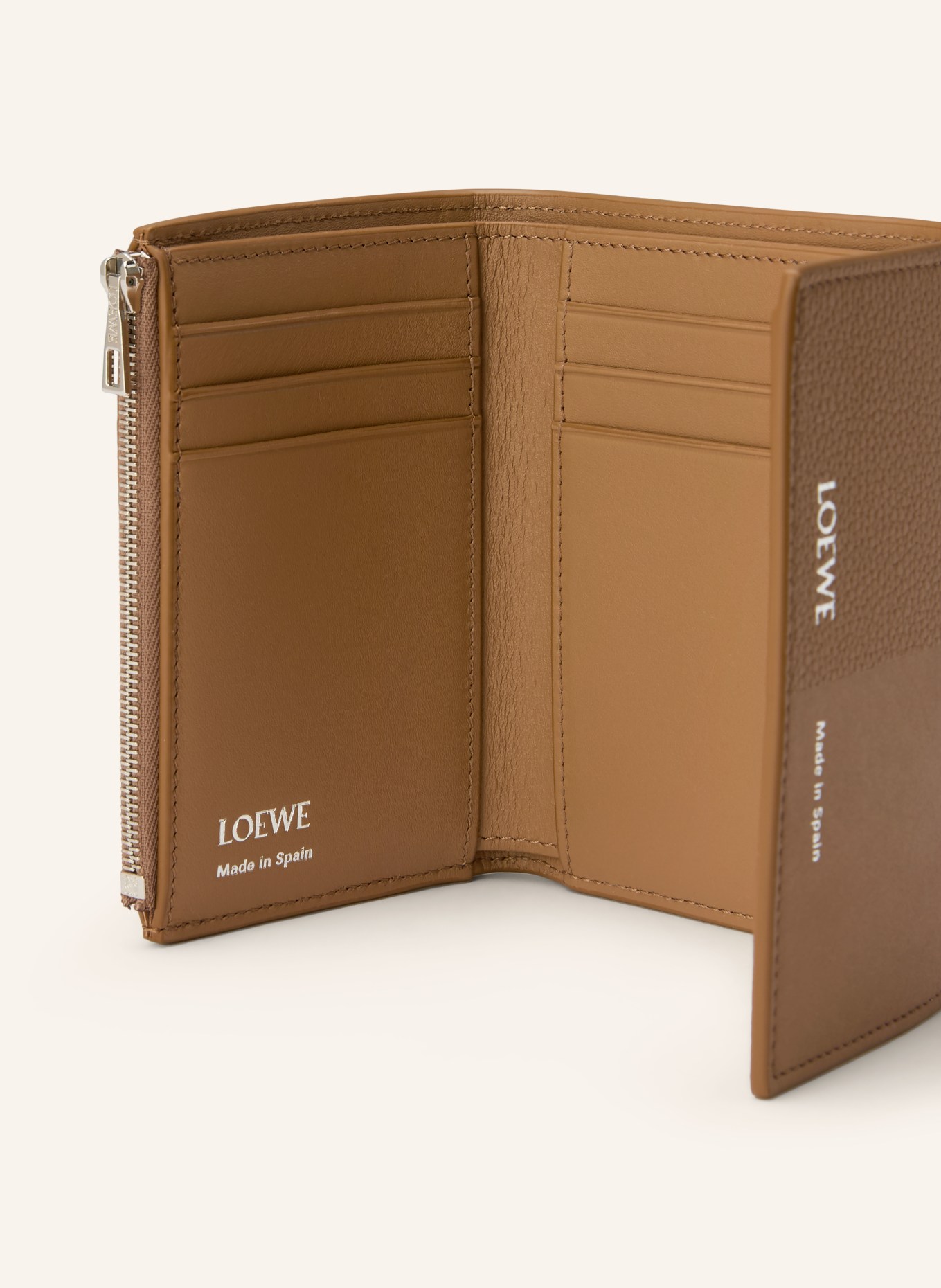 LOEWE Geldbörse DUET SMALL VERTICAL: CAMEL
