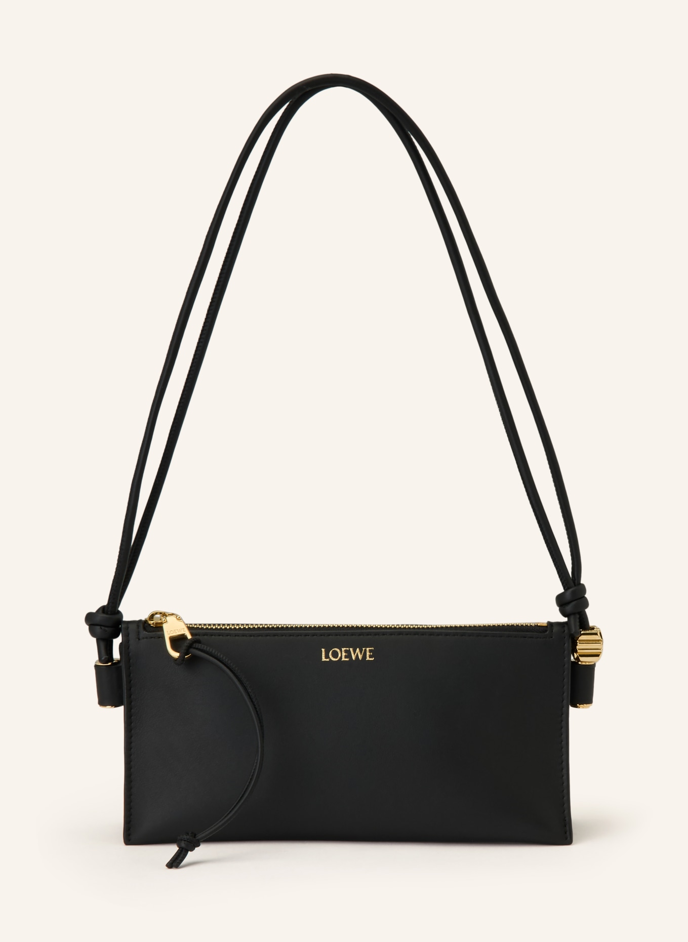 LOEWE Clutch GLIM: SCHWARZ / GOLD