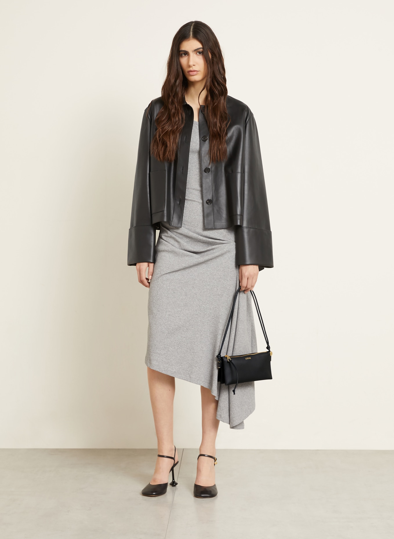 LOEWE Clutch GLIM: SCHWARZ / GOLD