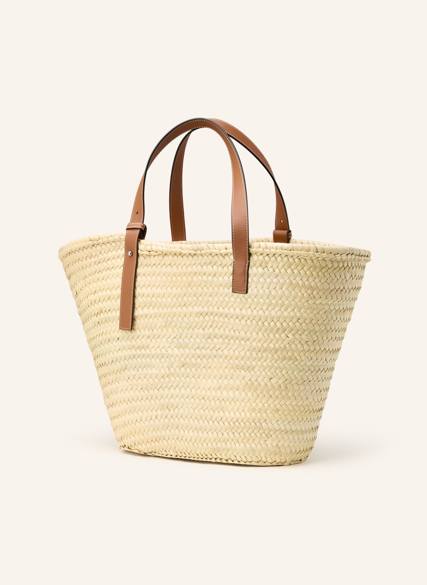 LOEWE Shopper CLASSIC BASKET LARGE: HELLBRAUN / BRAUN