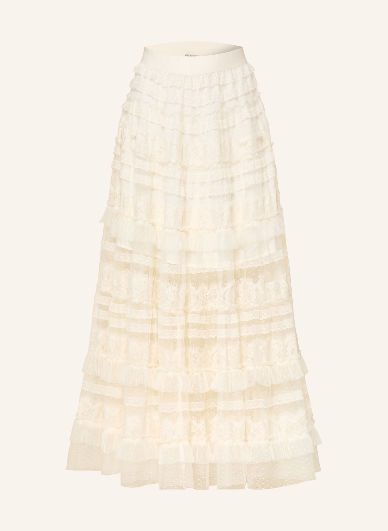 ALLSAINTS Spódnica z koronką ARLEA: KREMOWY