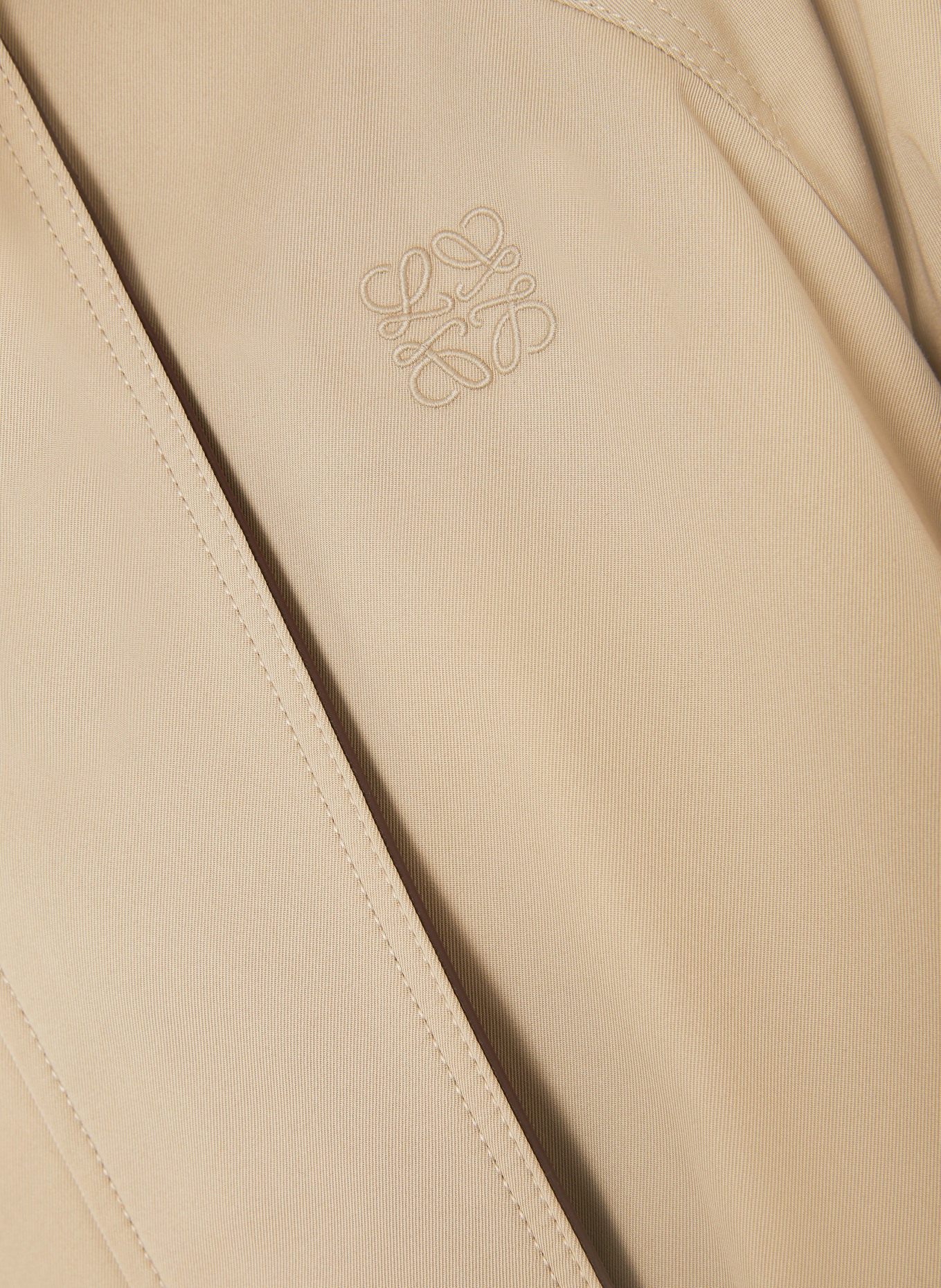 LOEWE Trench-Jacke: BEIGE / DUNKELBRAUN