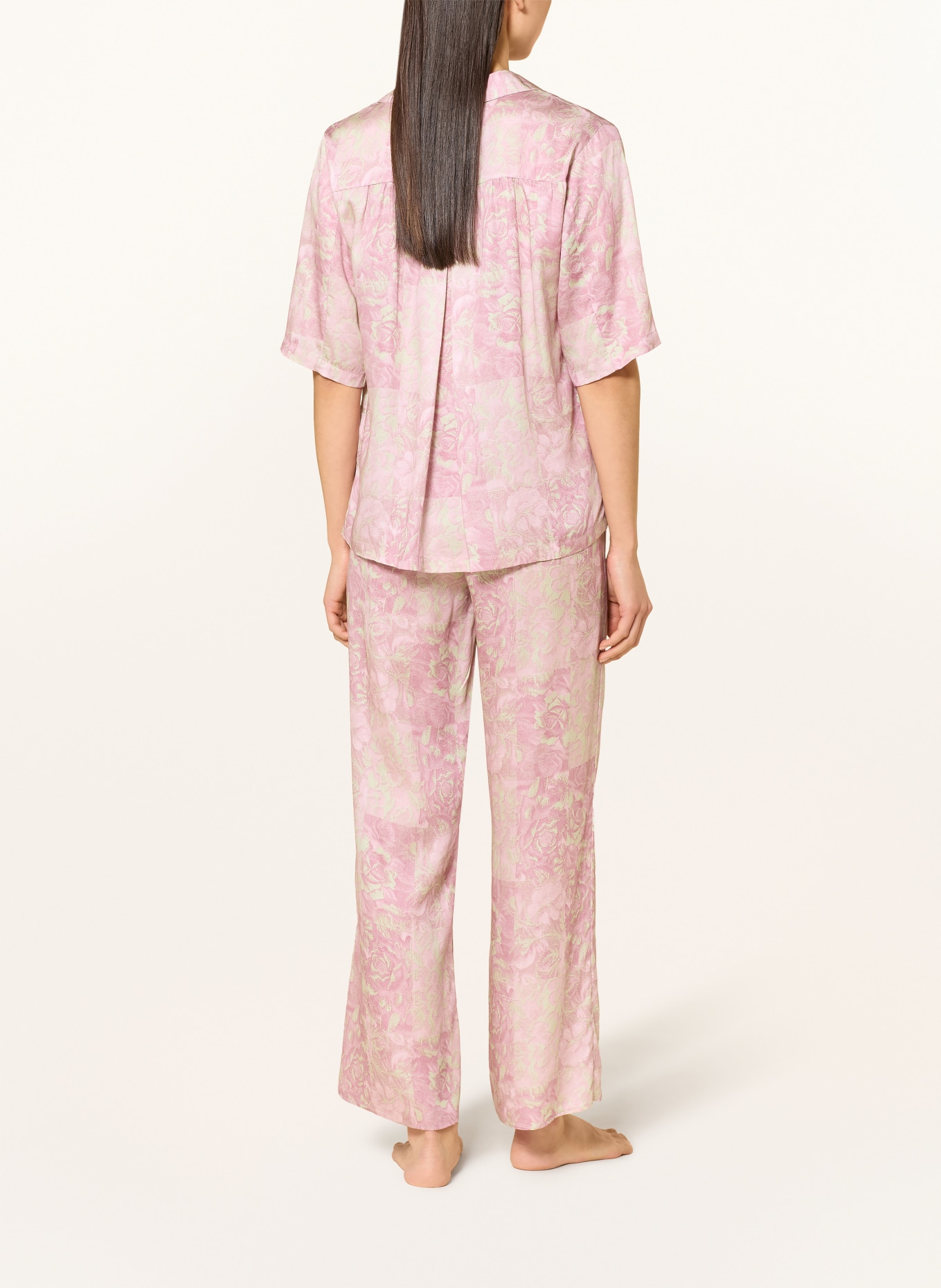 CHANTELLE Lounge-Shirt CHARLIE: ROSÉ / HELLGRÜN