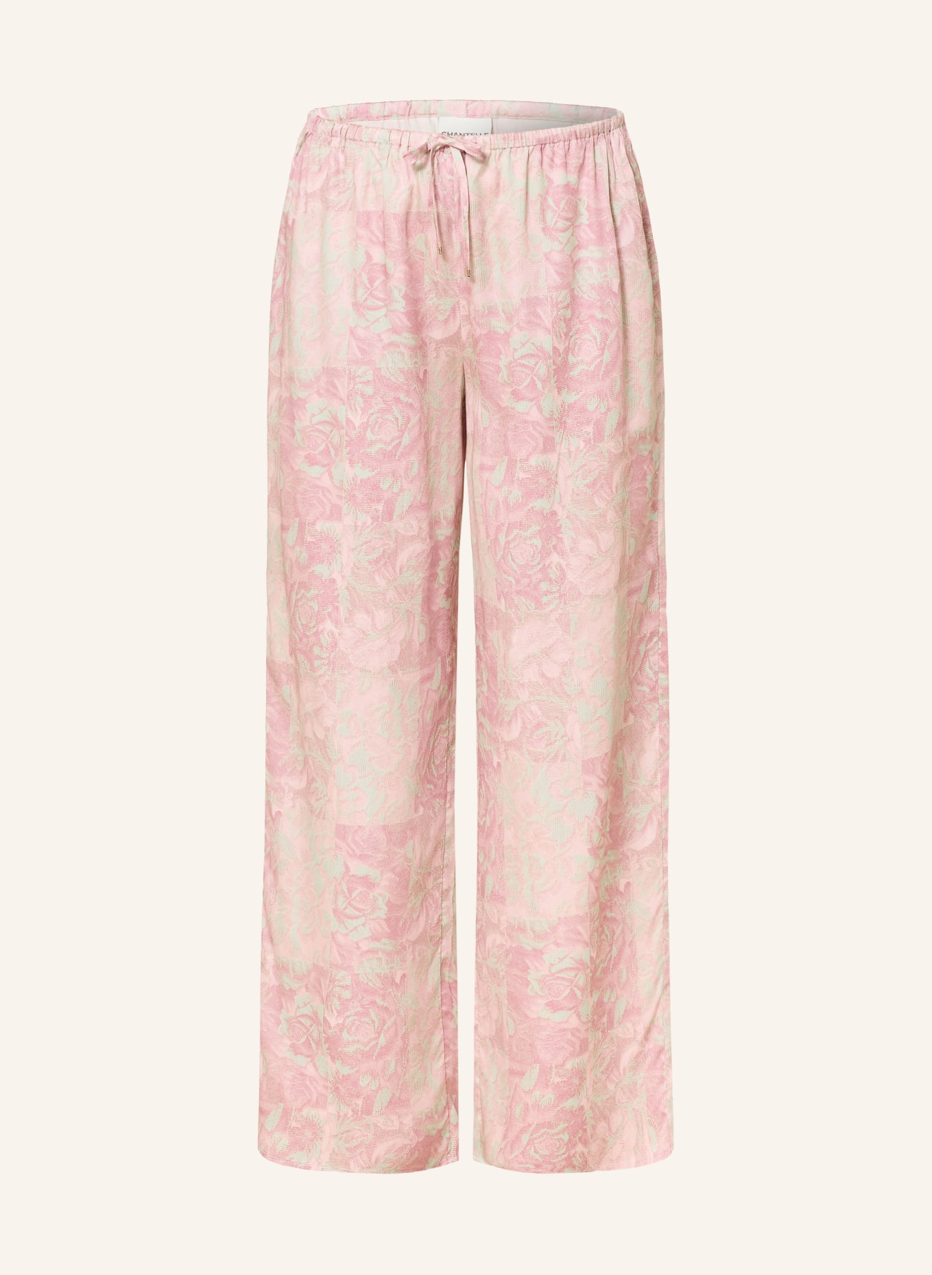 CHANTELLE CHARLIE lounge pants: ROSE / DUSKY PINK / LIGHT GREEN