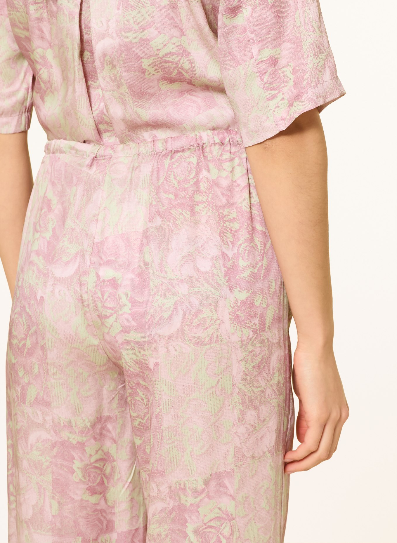 CHANTELLE CHARLIE lounge pants: ROSE / DUSKY PINK / LIGHT GREEN