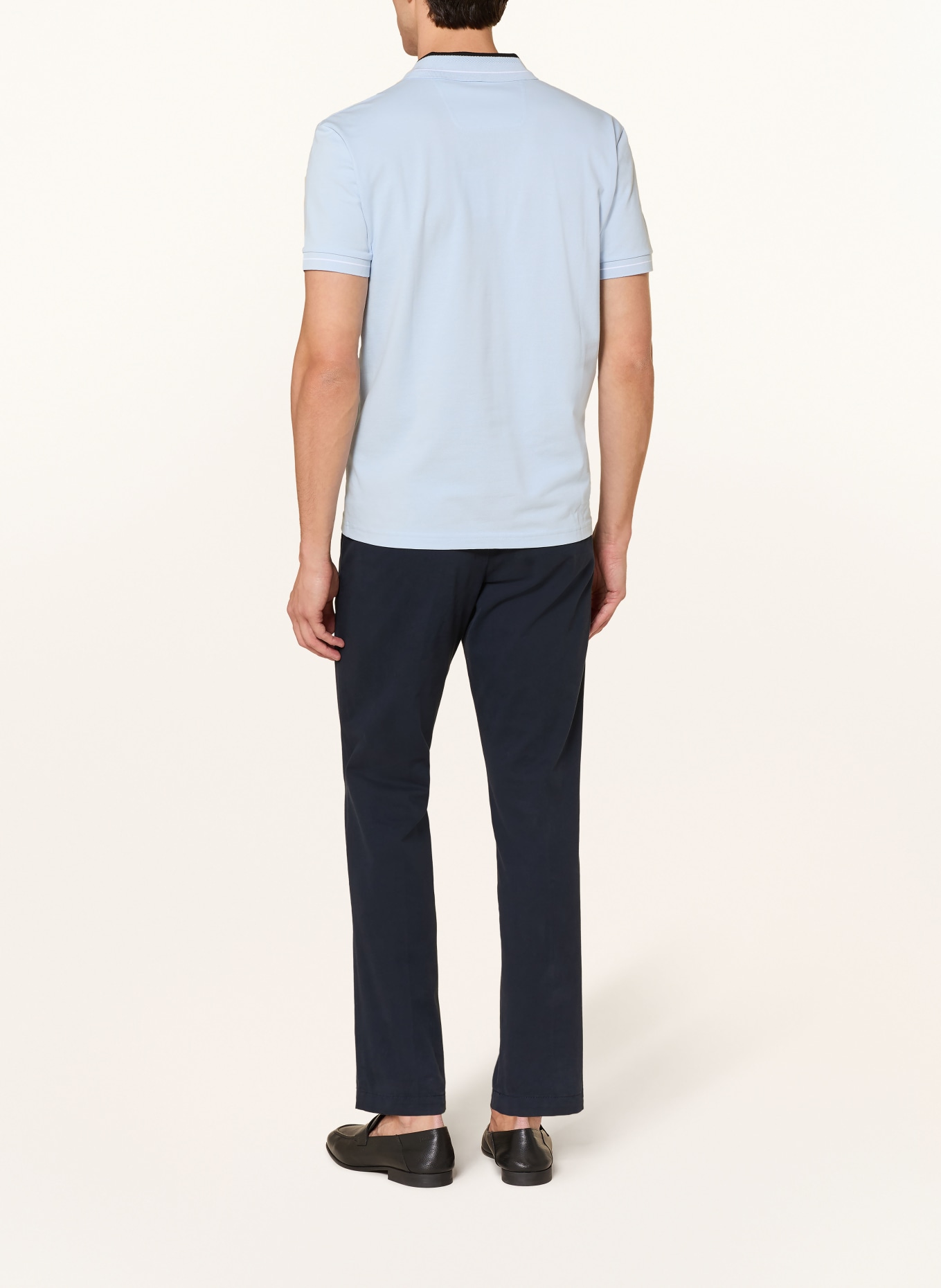 BOSS Piqué poloshirt MEMBER Regular Fit: LICHTBLAUW