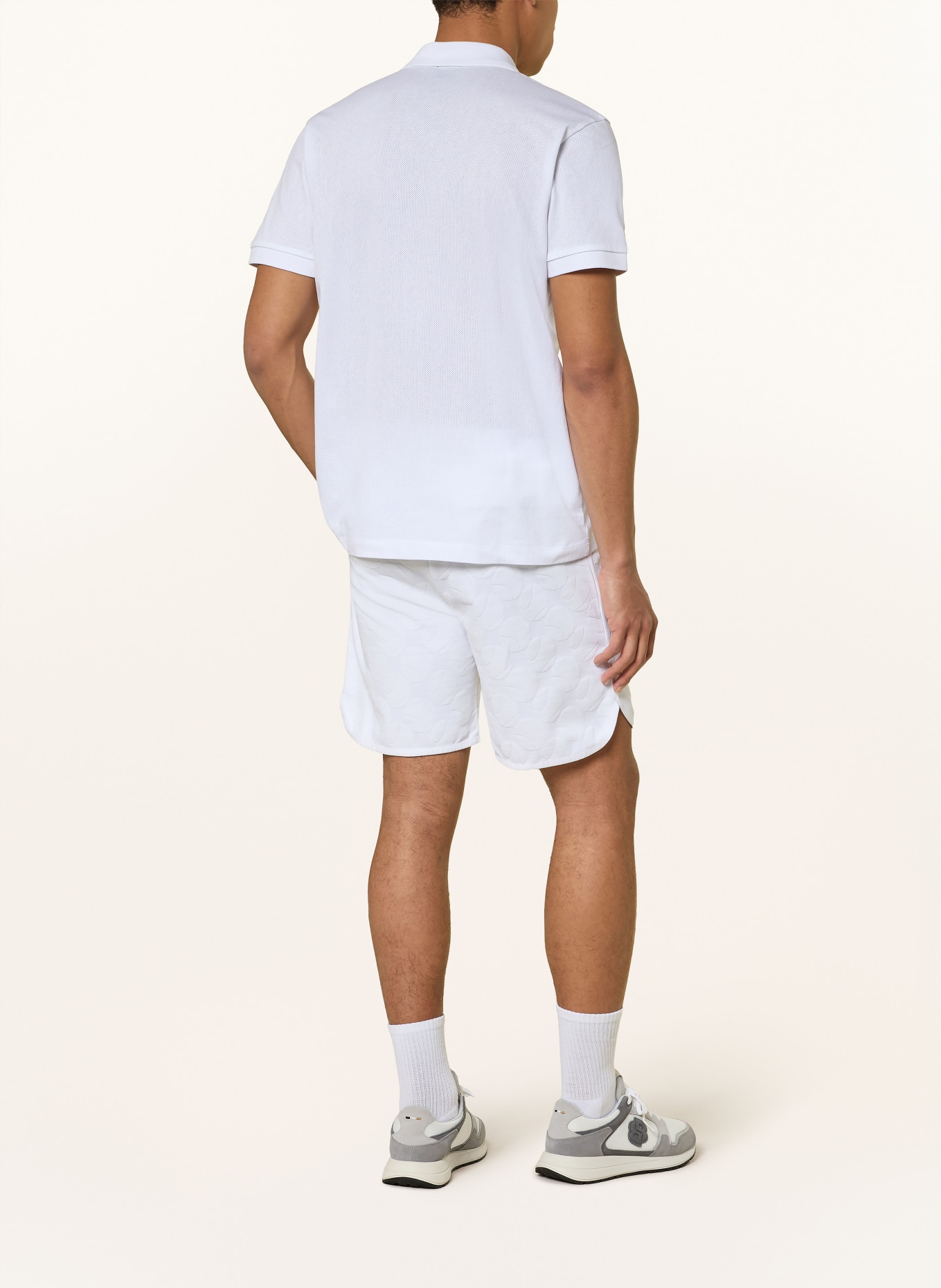 BOSS Mesh-Poloshirt MEMBER: WEISS