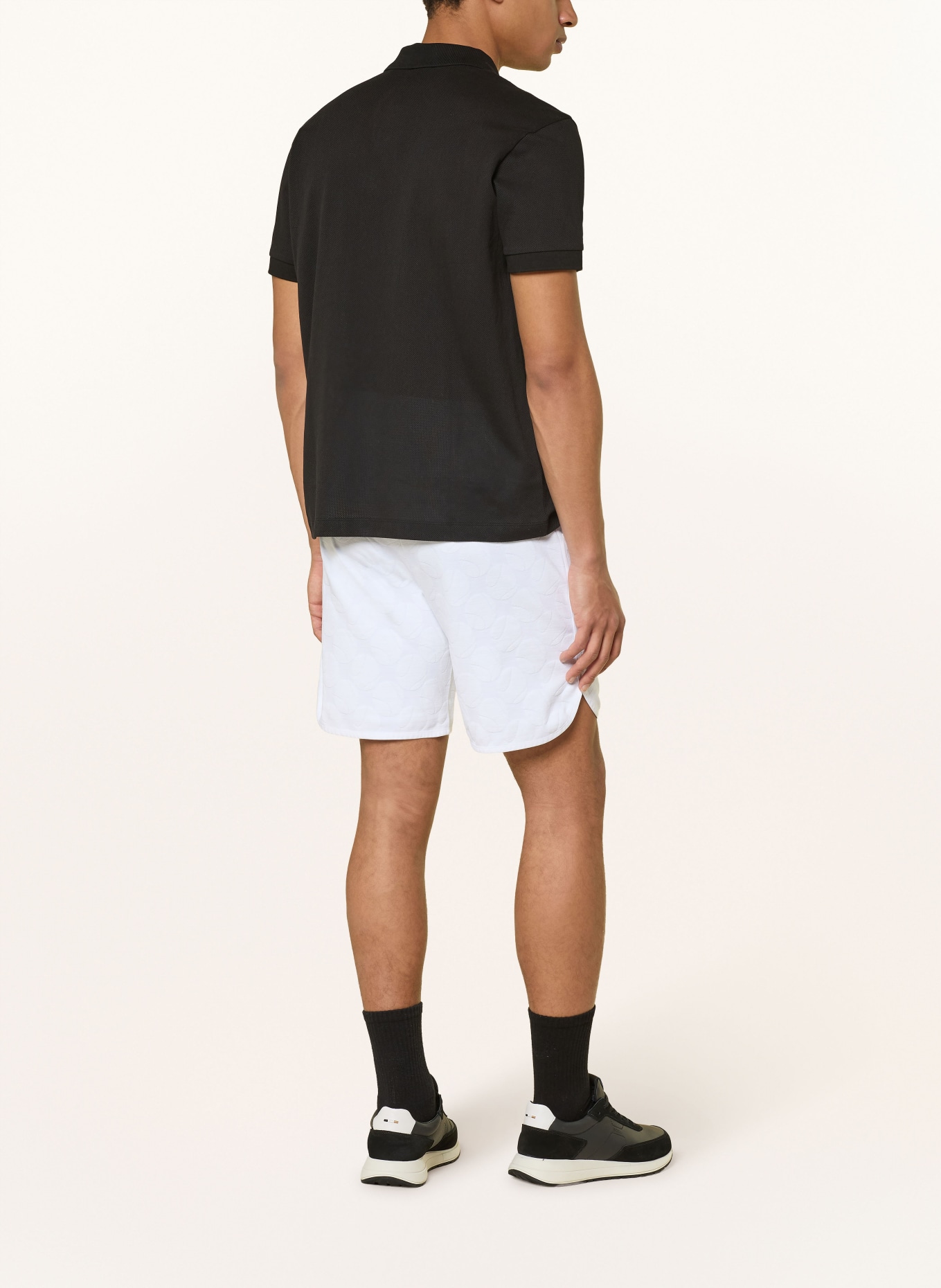 BOSS Mesh-Poloshirt MEMBER: SCHWARZ