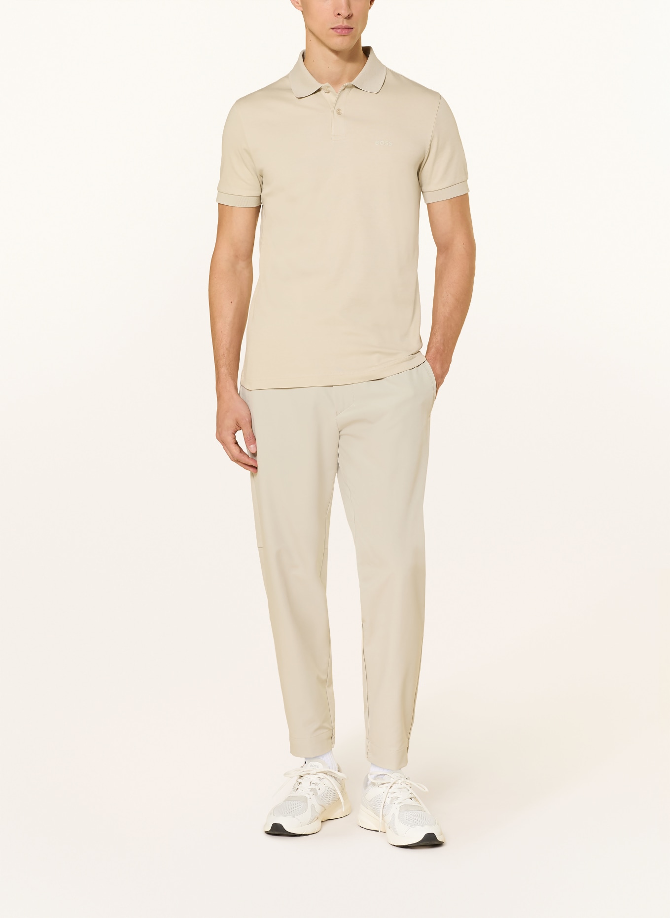 BOSS Jersey-Poloshirt PIO: BEIGE