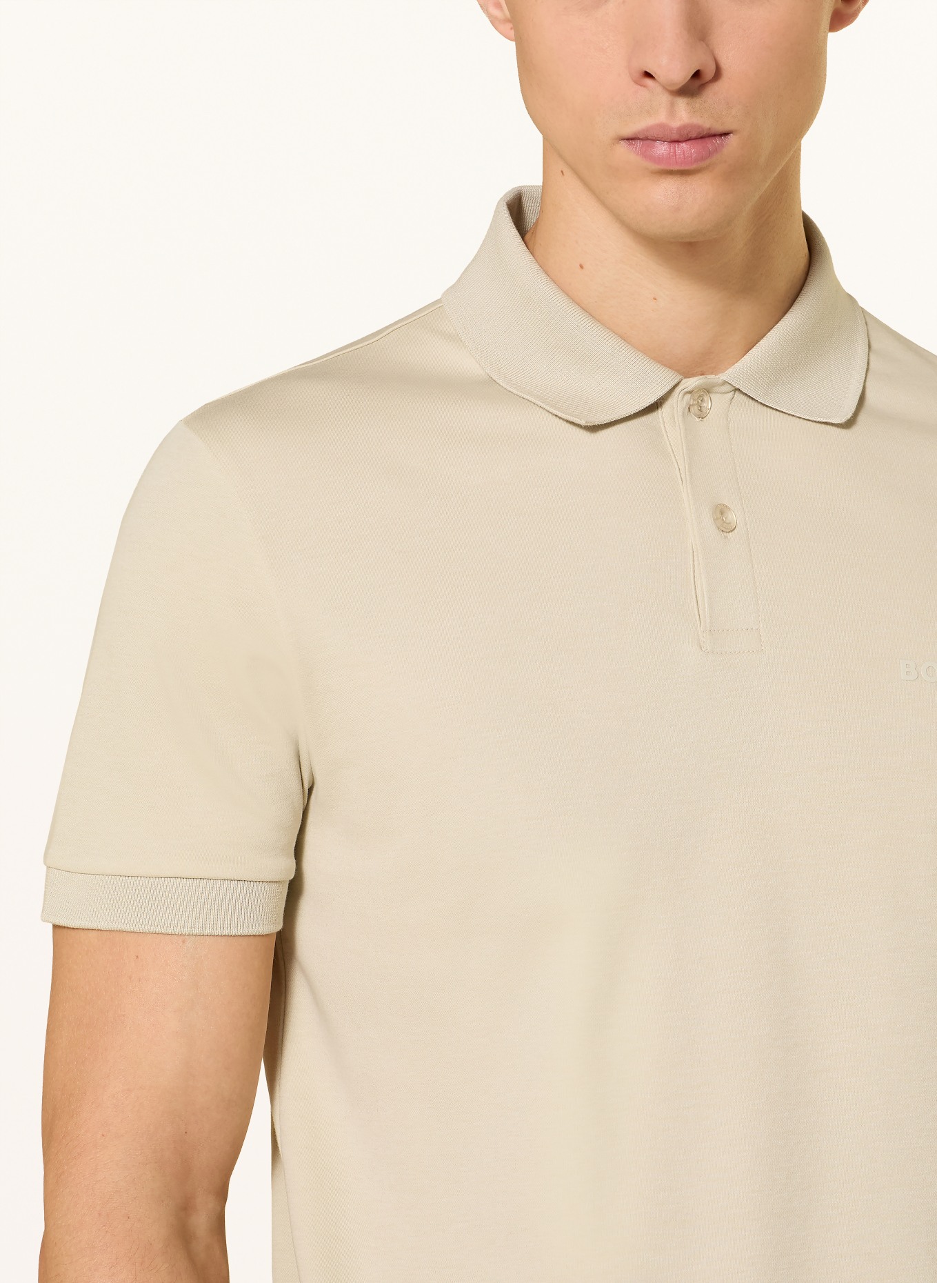 BOSS Jersey-Poloshirt PIO: BEIGE