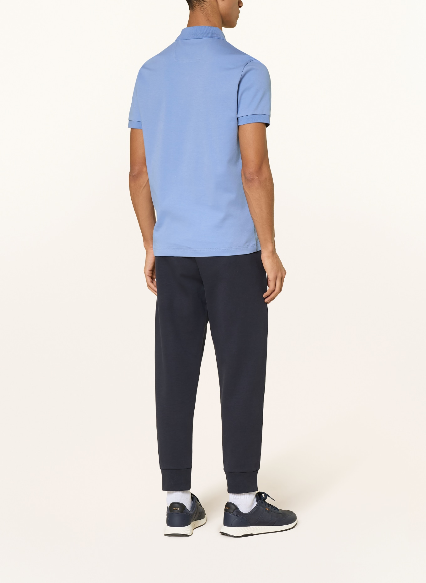 BOSS Jersey-Poloshirt PIO: HELLBLAU