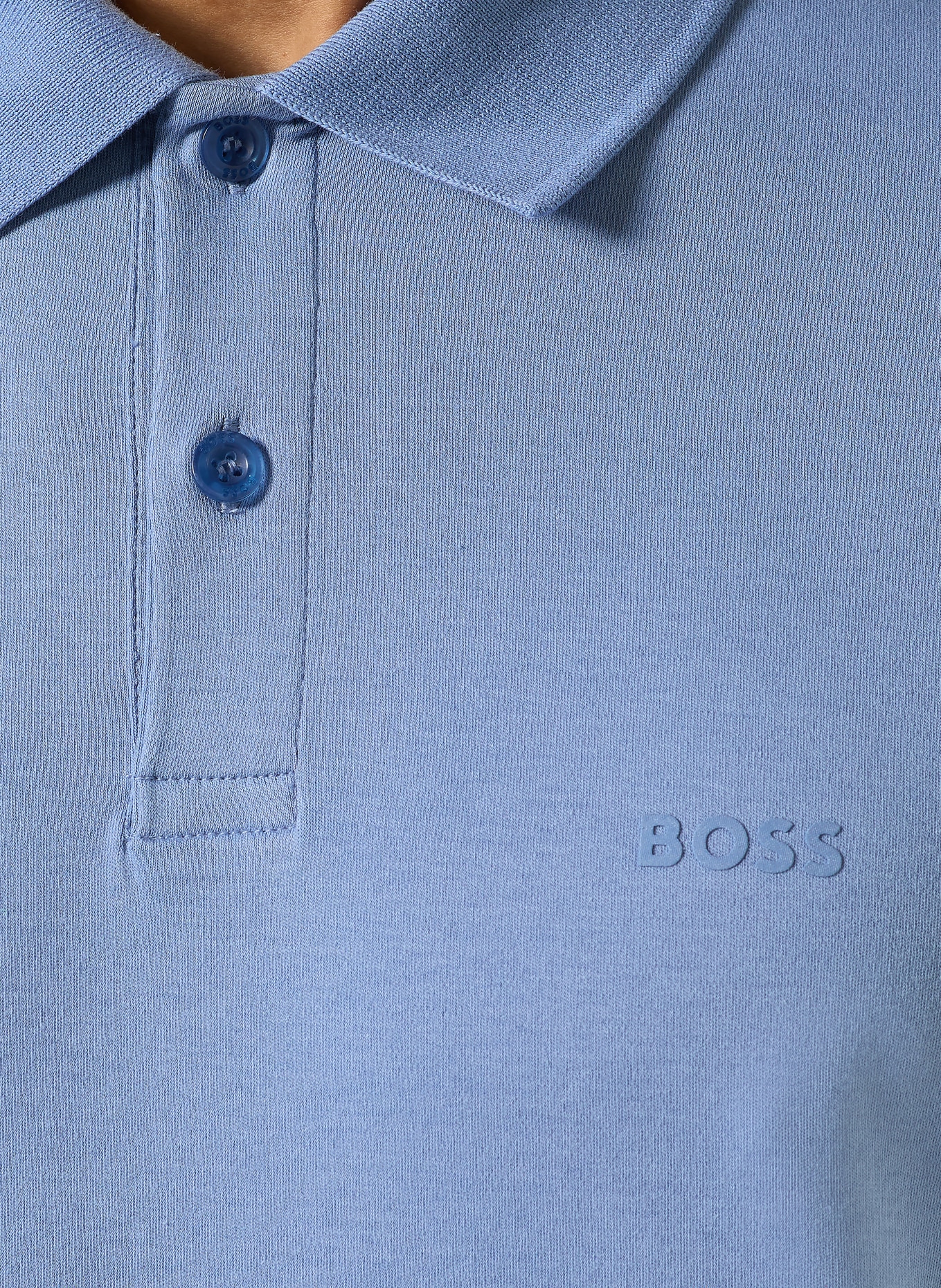 BOSS Jersey-Poloshirt PIO: HELLBLAU