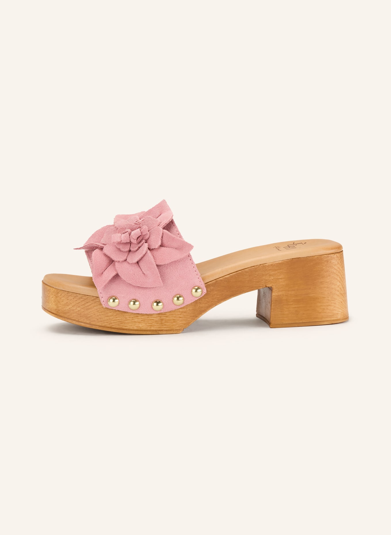 È MIA Platform mules with studs: PINK / GOLD