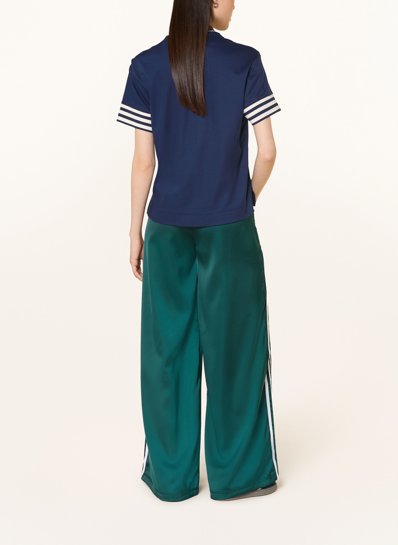 adidas Originals Piqué polokošile ORIGINALS 3-STRIPE: TMAVĚ MODRÁ / BÍLÁ