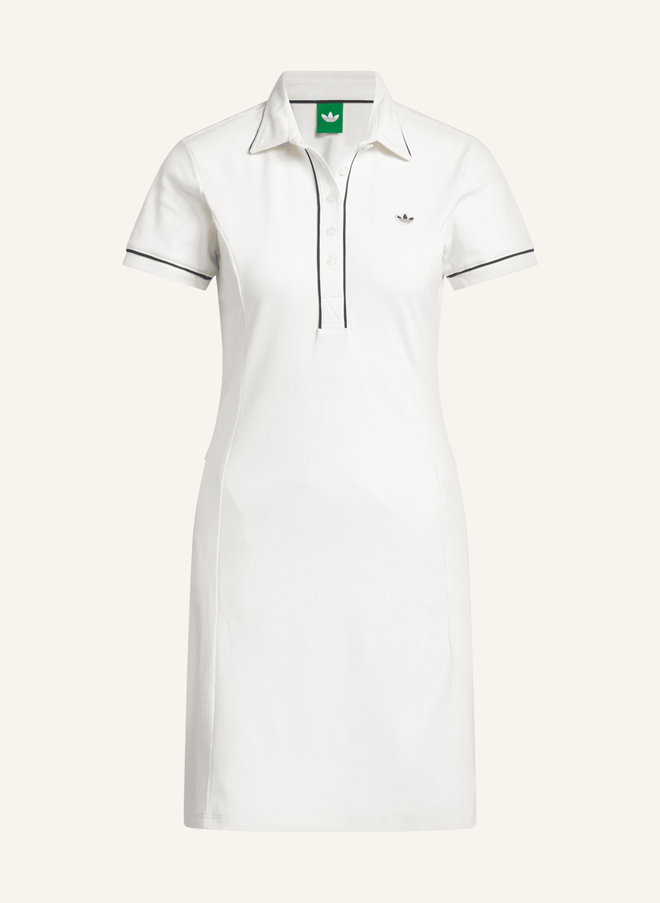 adidas Originals Piqué polo dress ORIGINALS: CREAM / DARK BLUE