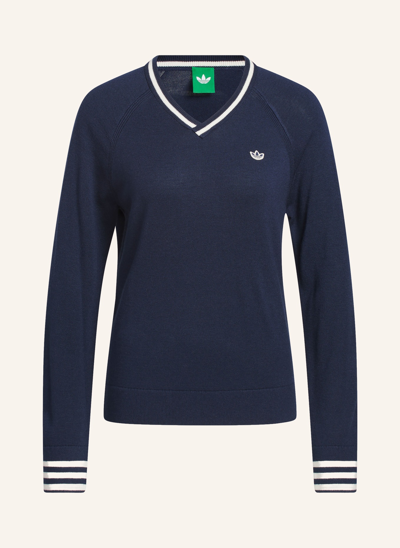 adidas Originals svetr: TMAVĚ MODRÁ / BÍLÁ