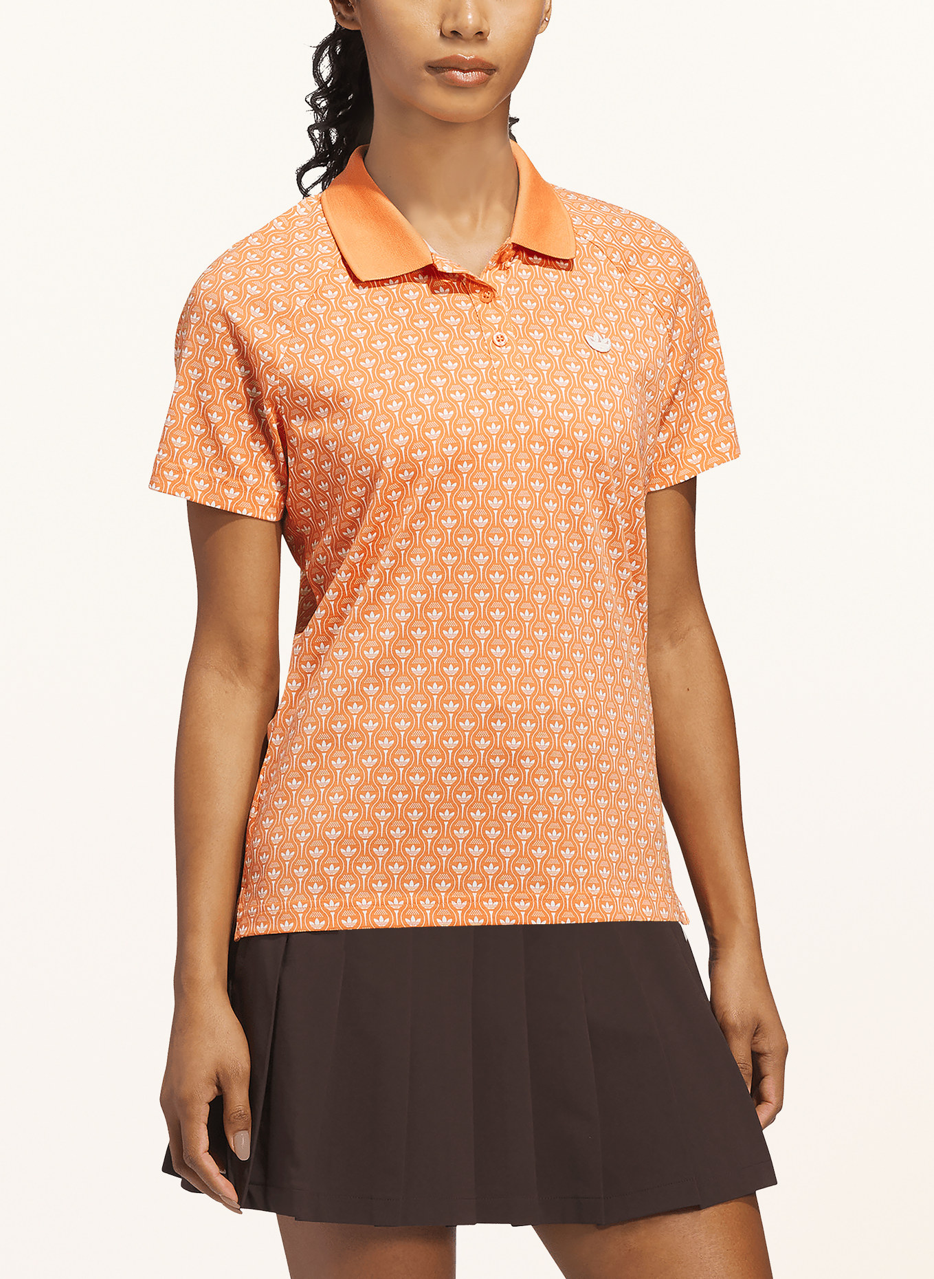 adidas Originals Functional polo shirt NOV: ORANGE / WHITE
