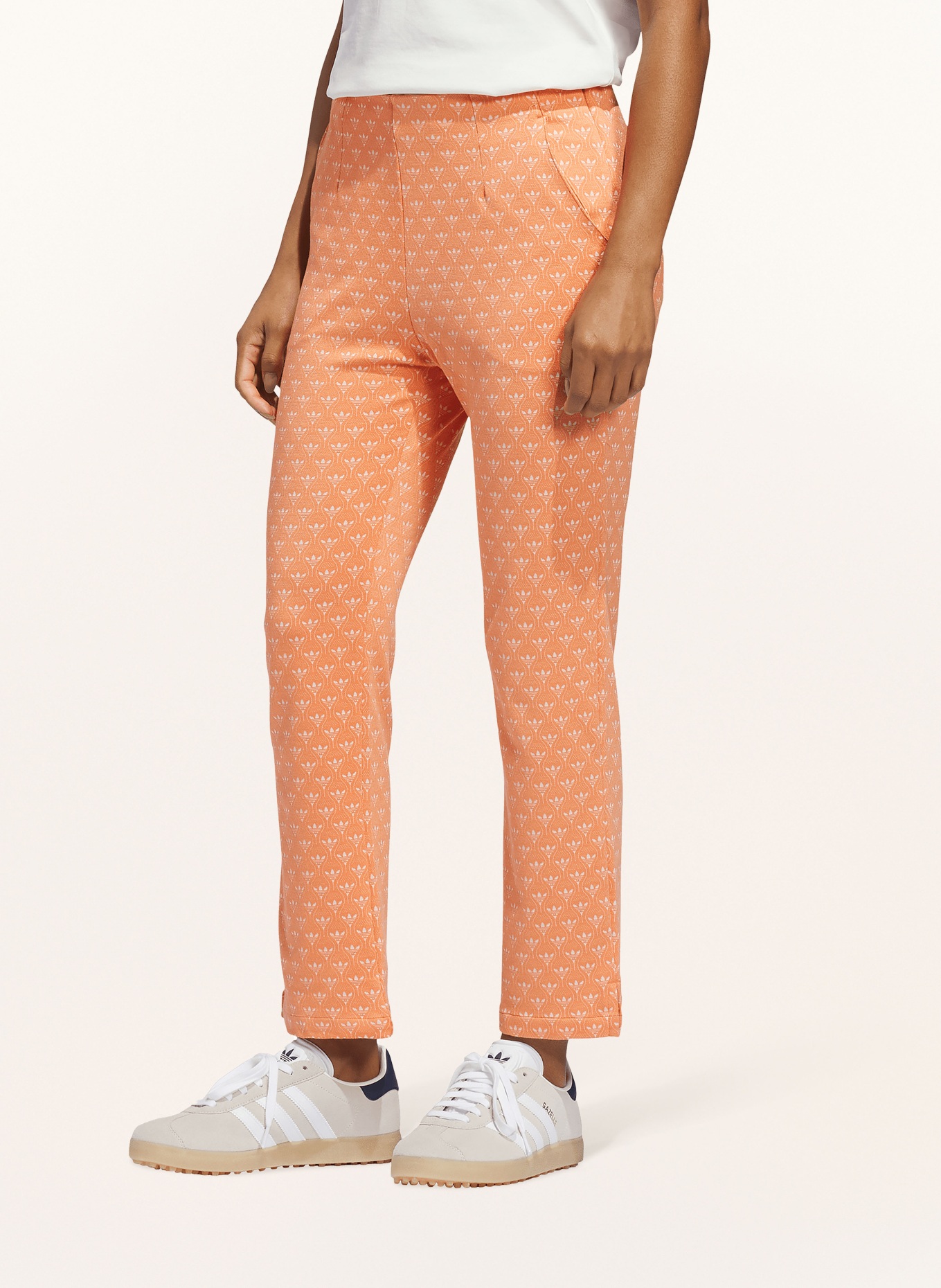 adidas Originals 7/8 golf pants ORIGINALS ALL OVER: ORANGE / WHITE