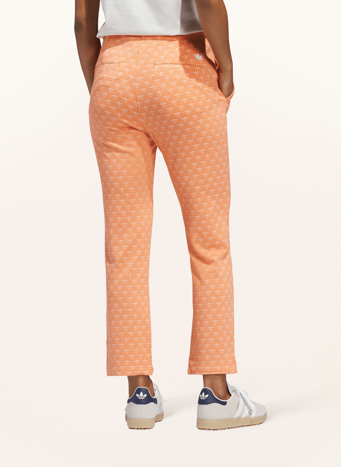 adidas Originals 7/8 golf pants ORIGINALS ALL OVER: ORANGE / WHITE