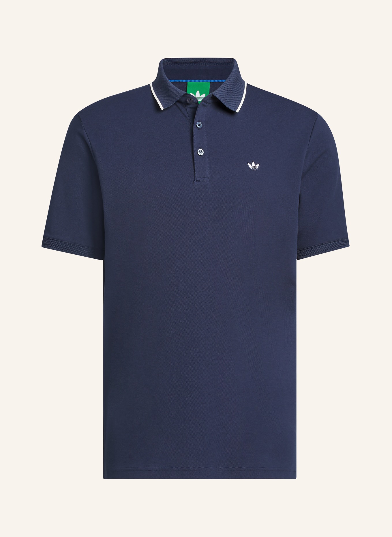 adidas Originals Piqué-Poloshirt: DUNKELBLAU / WEISS