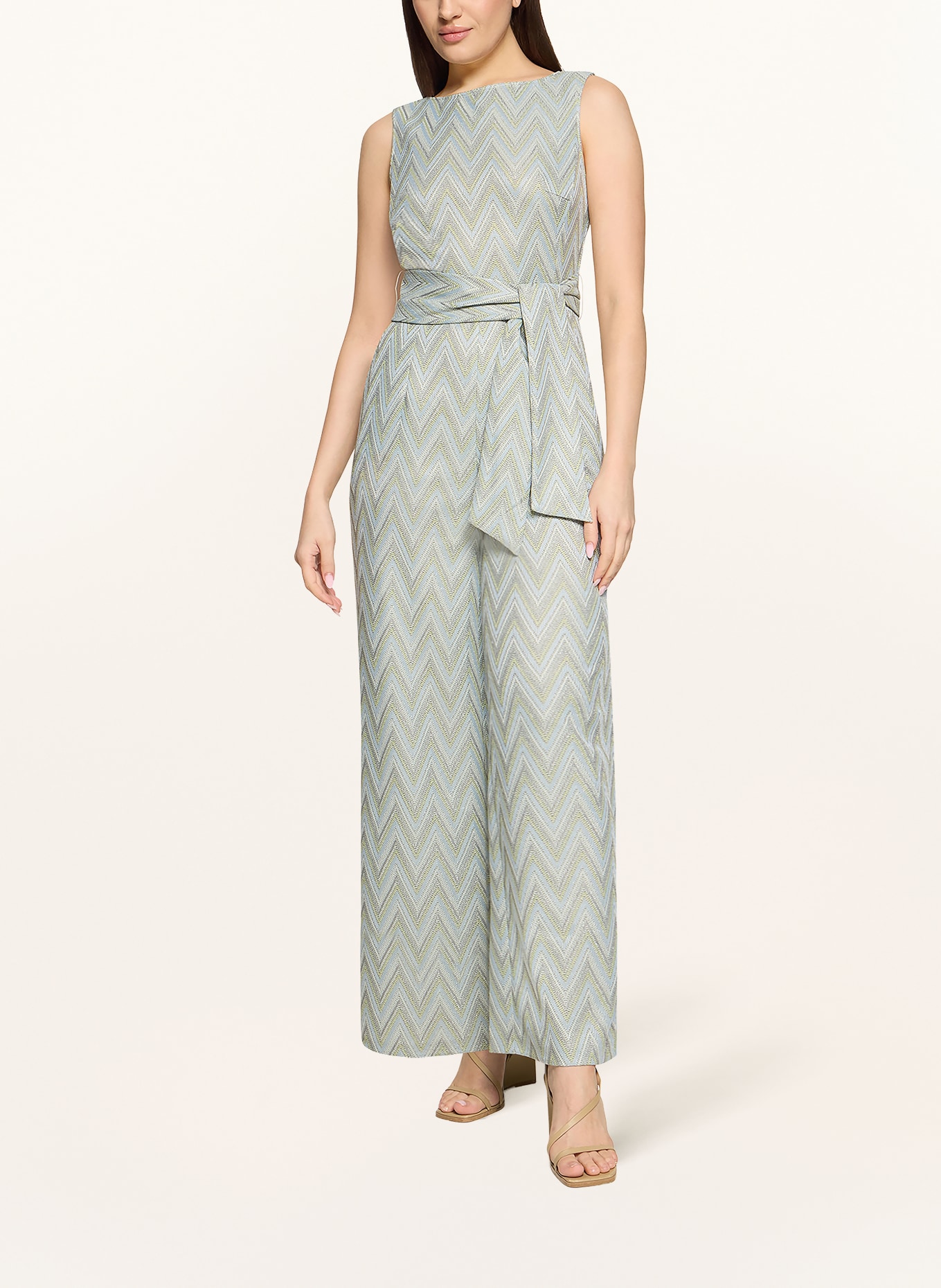 Betty Barclay Jumpsuit mit Glitzergarn: HELLBLAU / HELLGRÜN