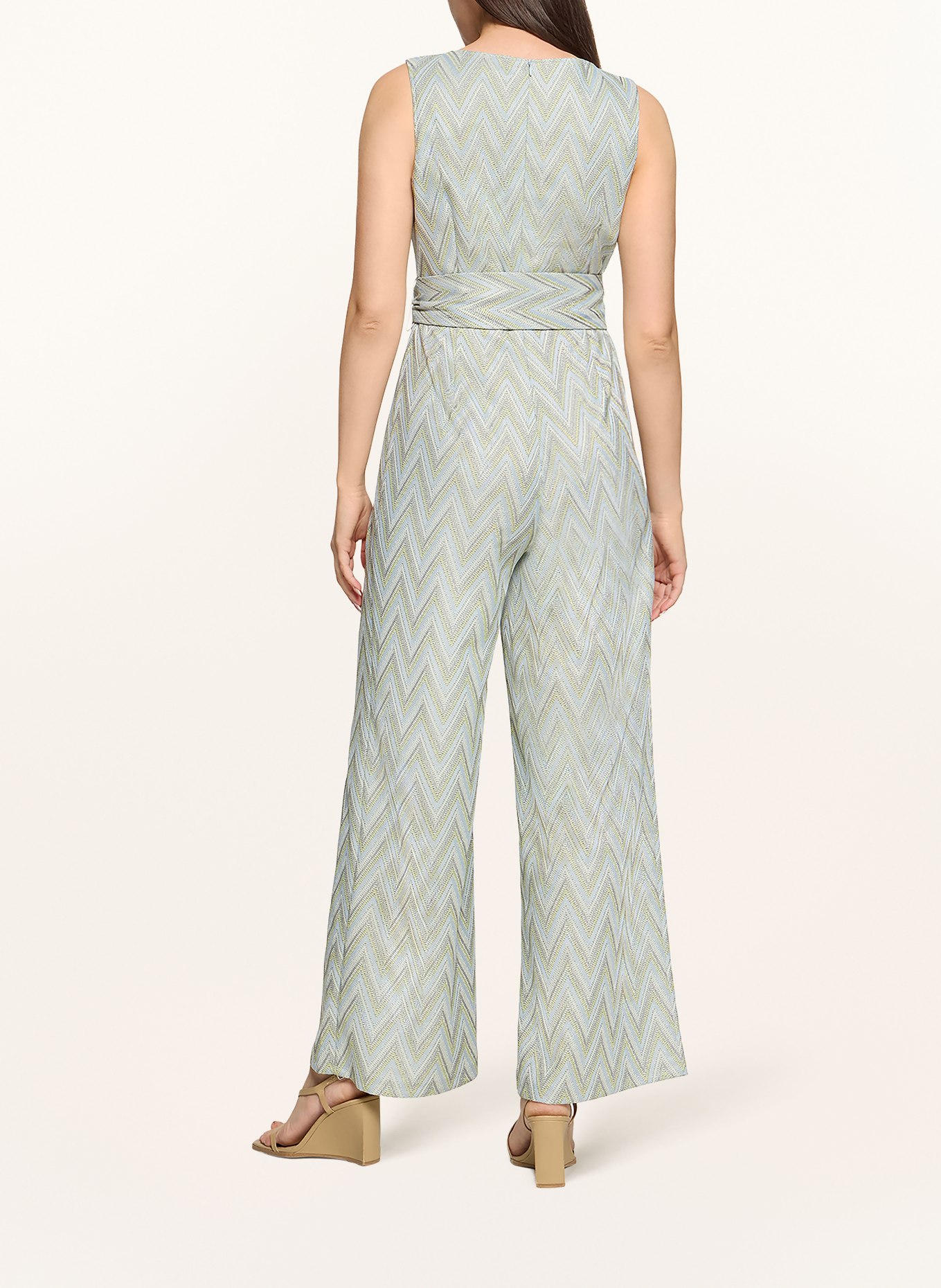 Betty Barclay Jumpsuit mit Glitzergarn: HELLBLAU / HELLGRÜN