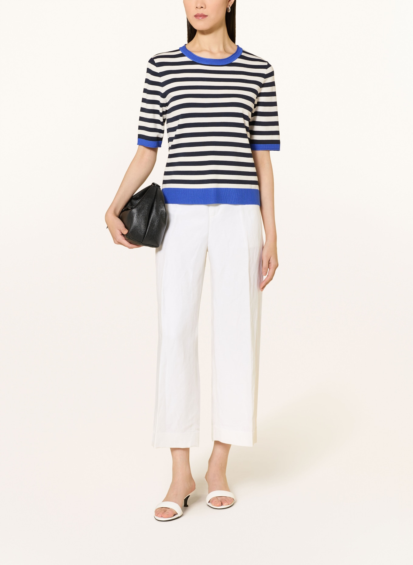 Betty Barclay Strickshirt: DUNKELBLAU / BLAU / WEISS