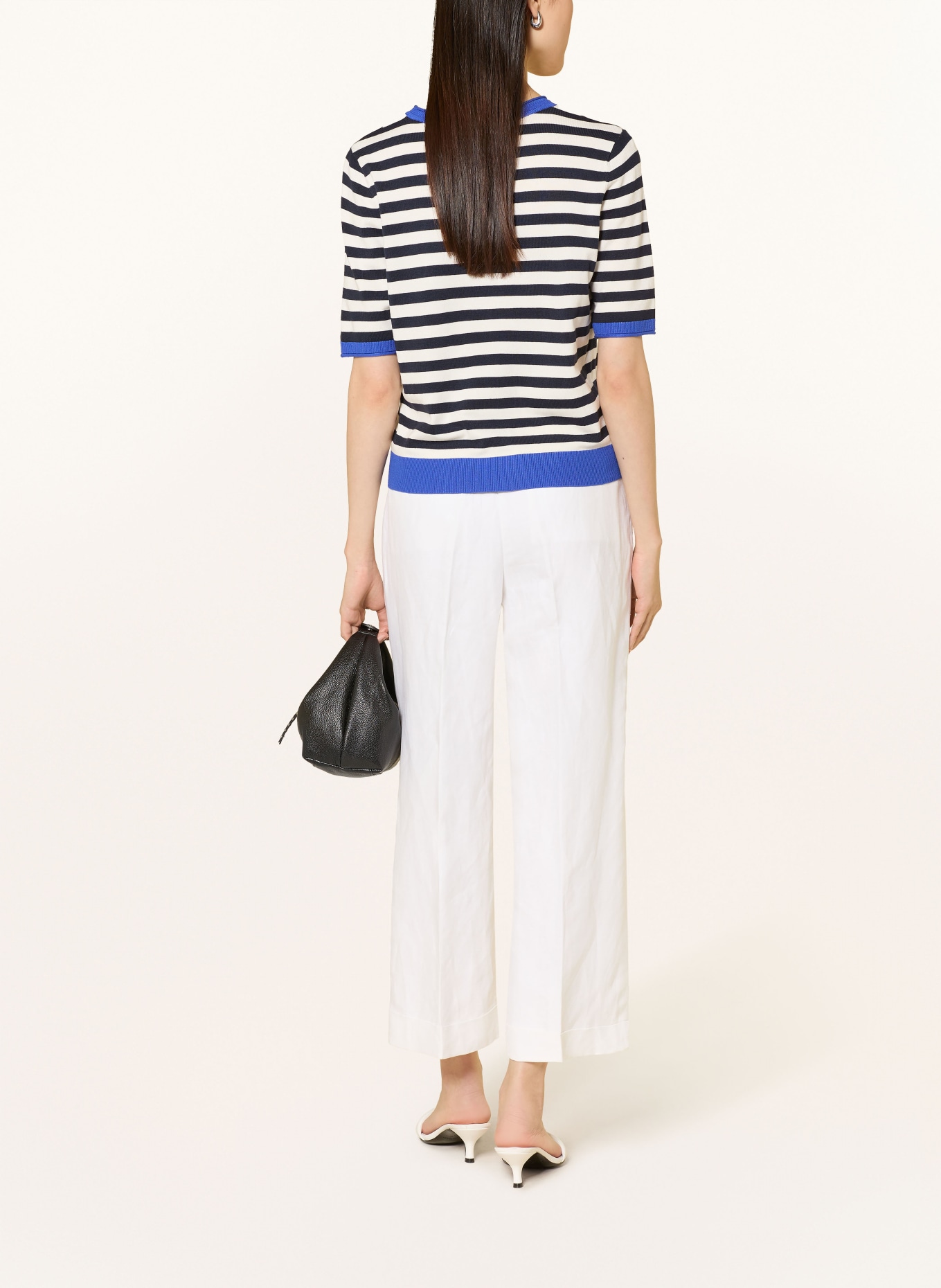 Betty Barclay Strickshirt: DUNKELBLAU / BLAU / WEISS