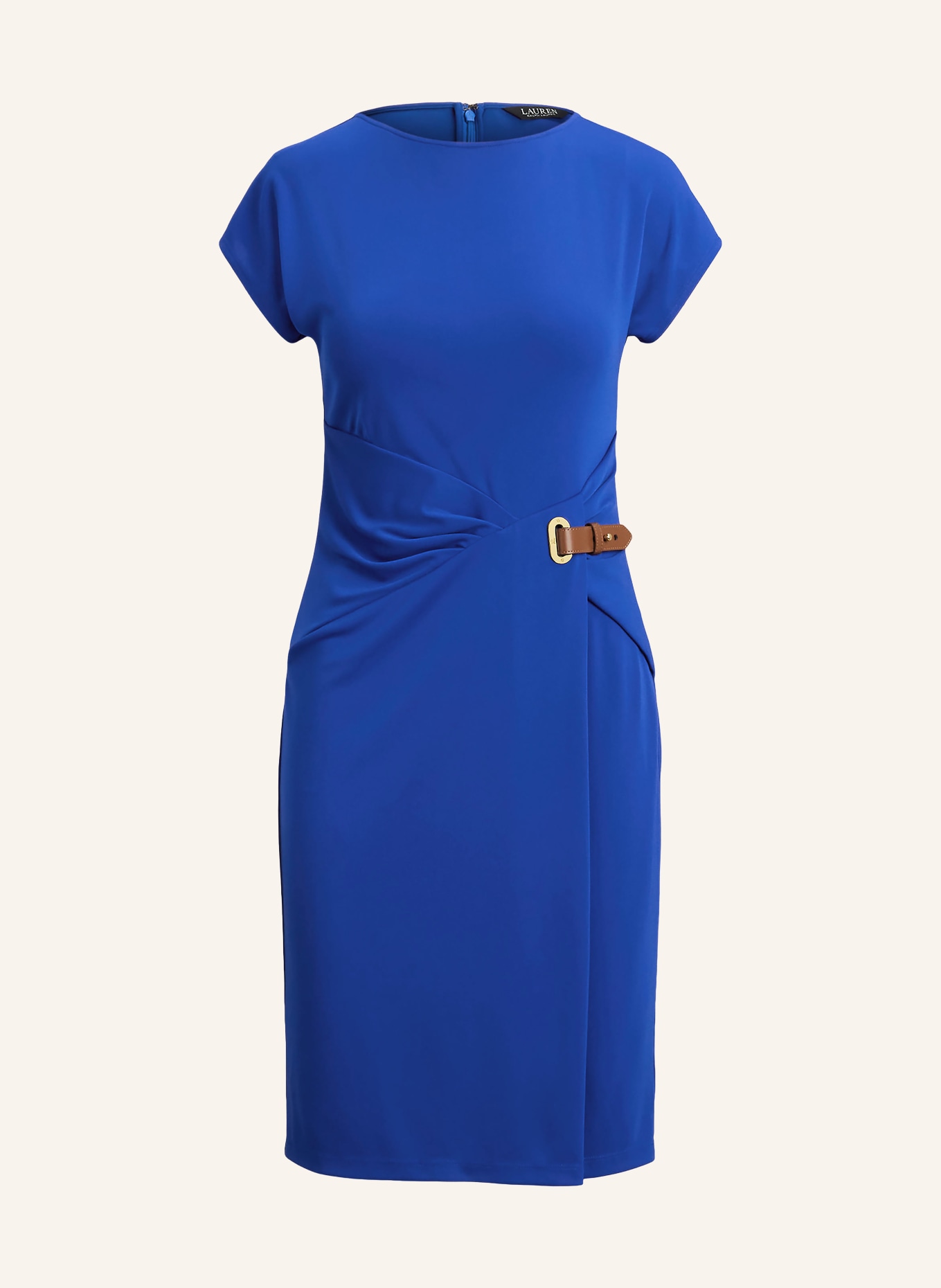 LAUREN RALPH LAUREN jerseyové šaty: MODRÁ