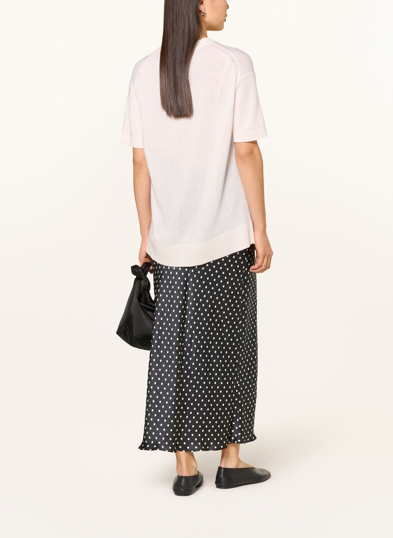darling harbour Strickshirt mit Cashmere: CREME