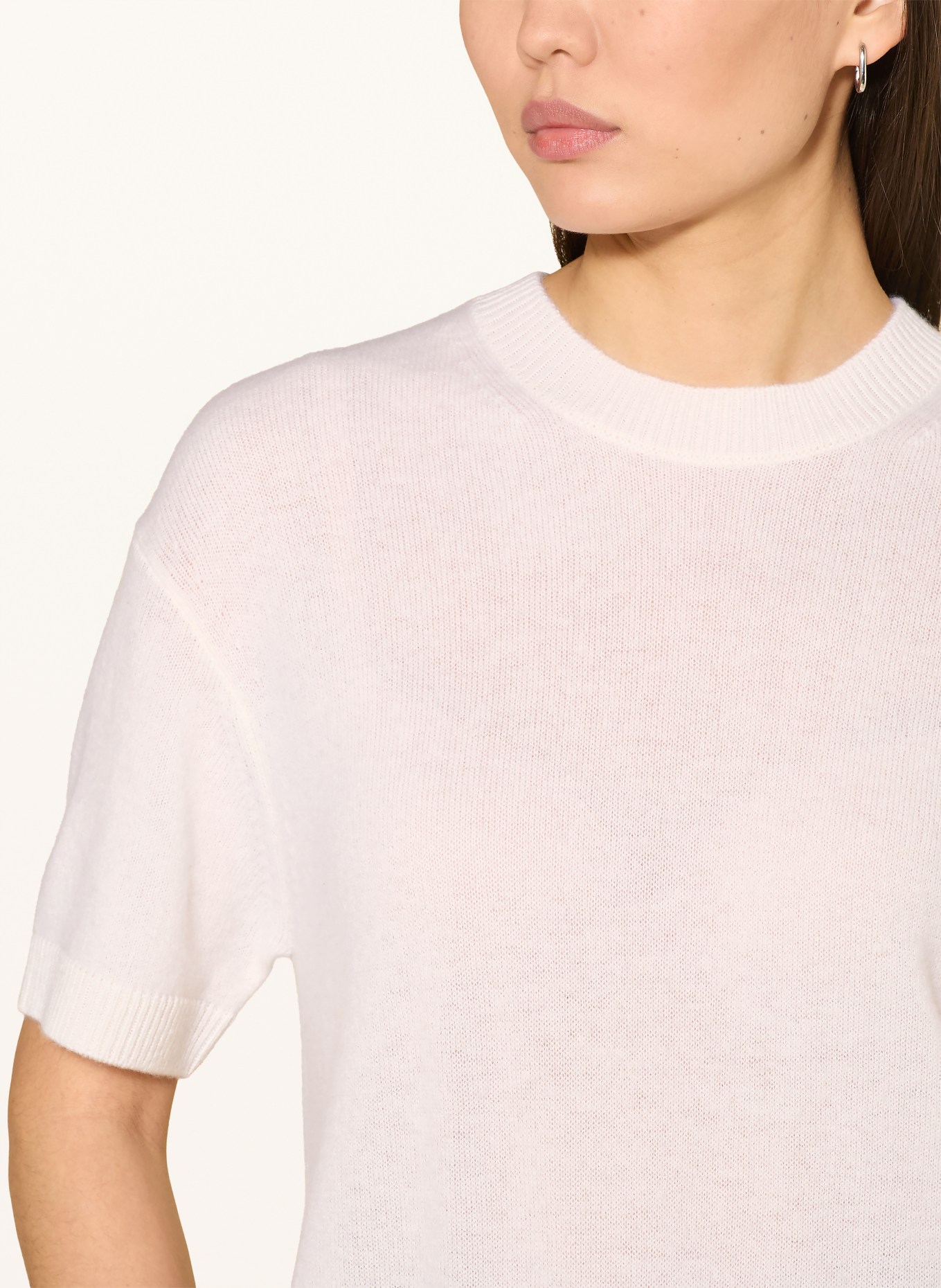 darling harbour Strickshirt mit Cashmere: CREME