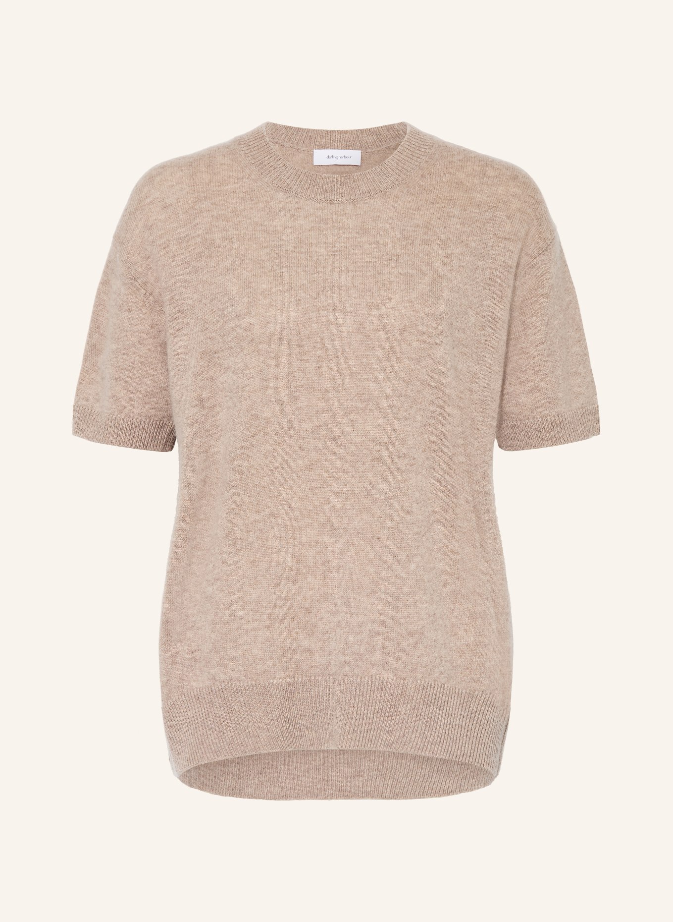 darling harbour Knitted shirt with cashmere: GREIGE MELANGE