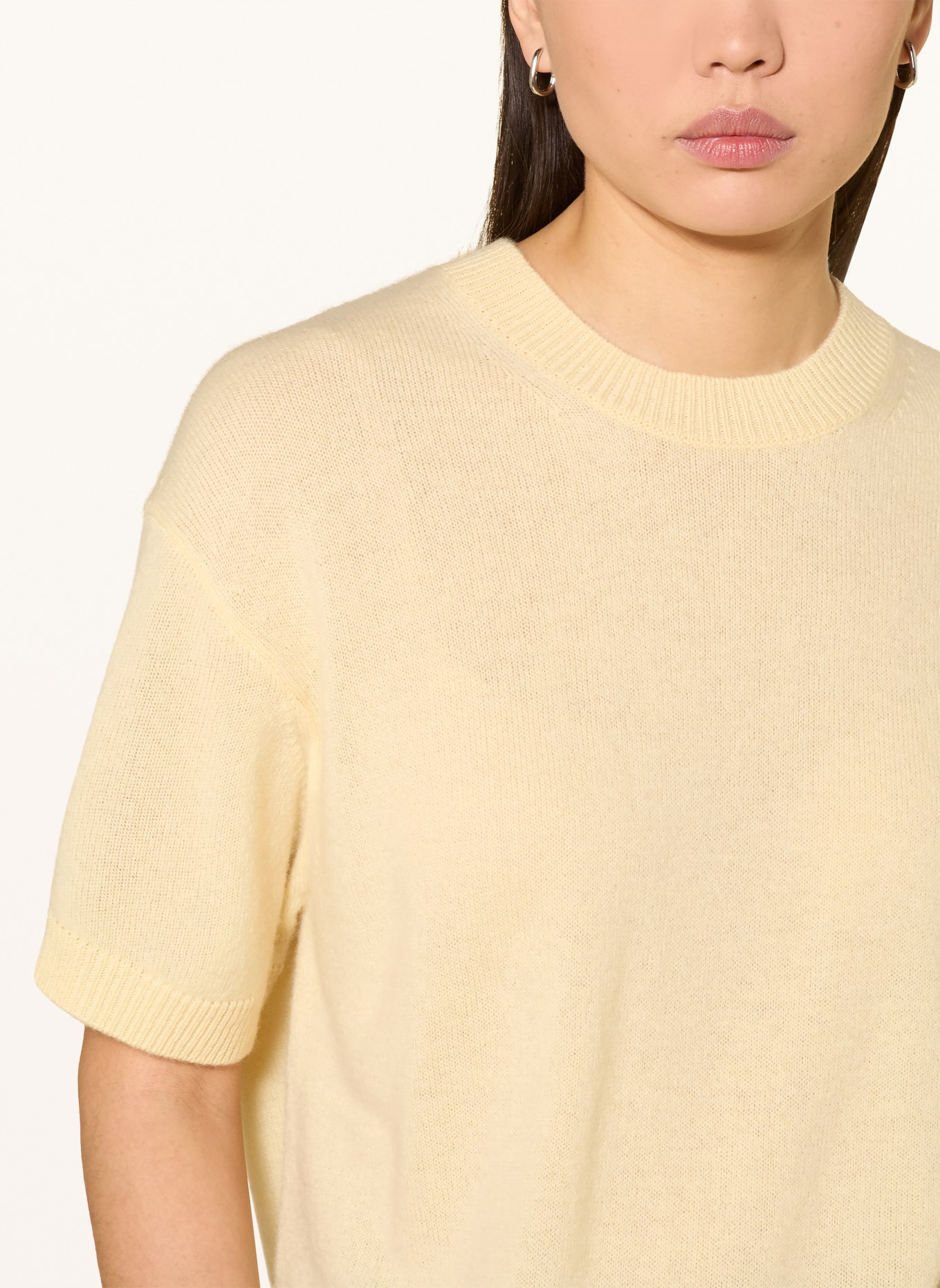 darling harbour Knitted shirt with cashmere: VANILLA