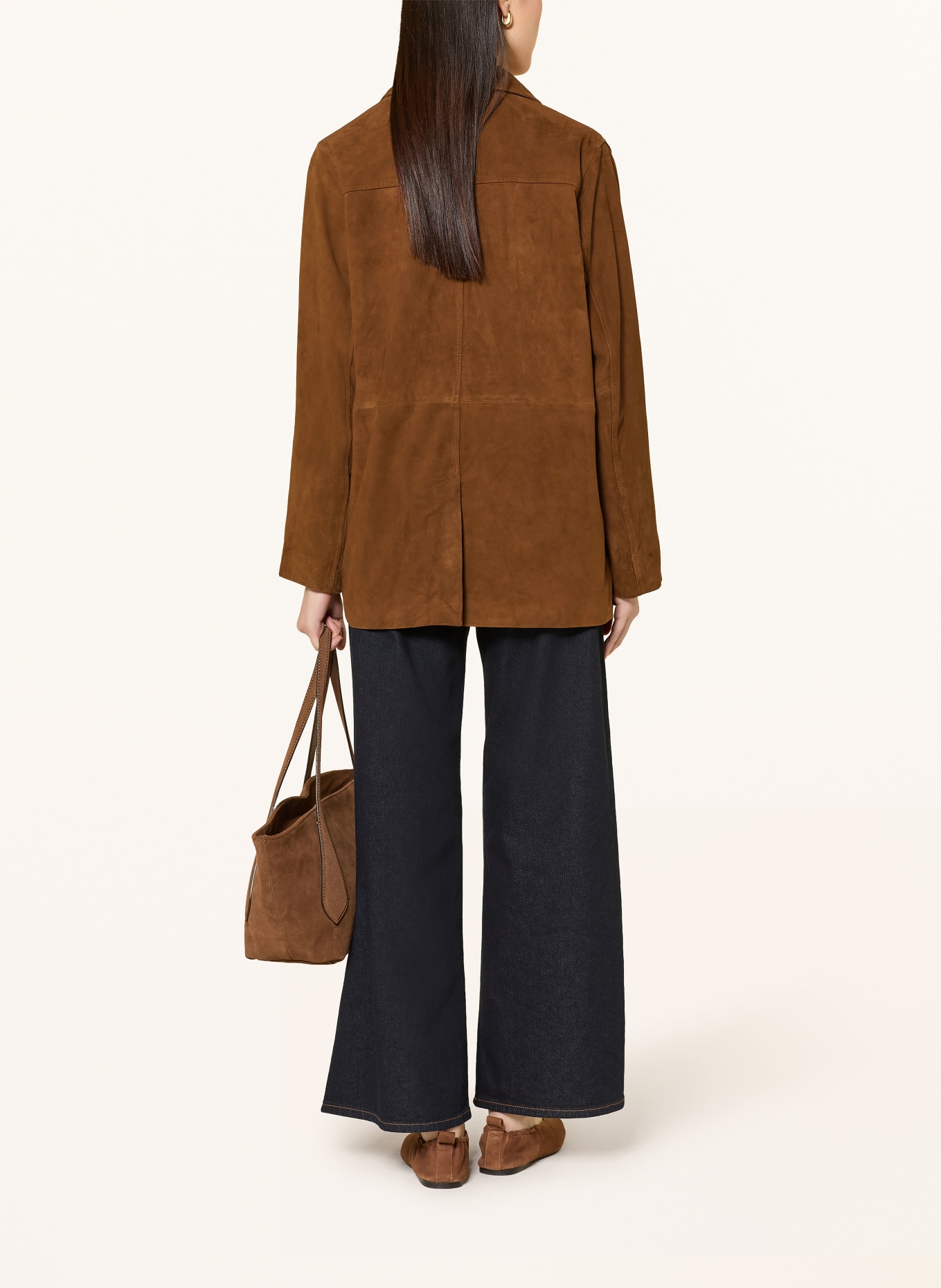 darling harbour Lederblazer: TOBACCO