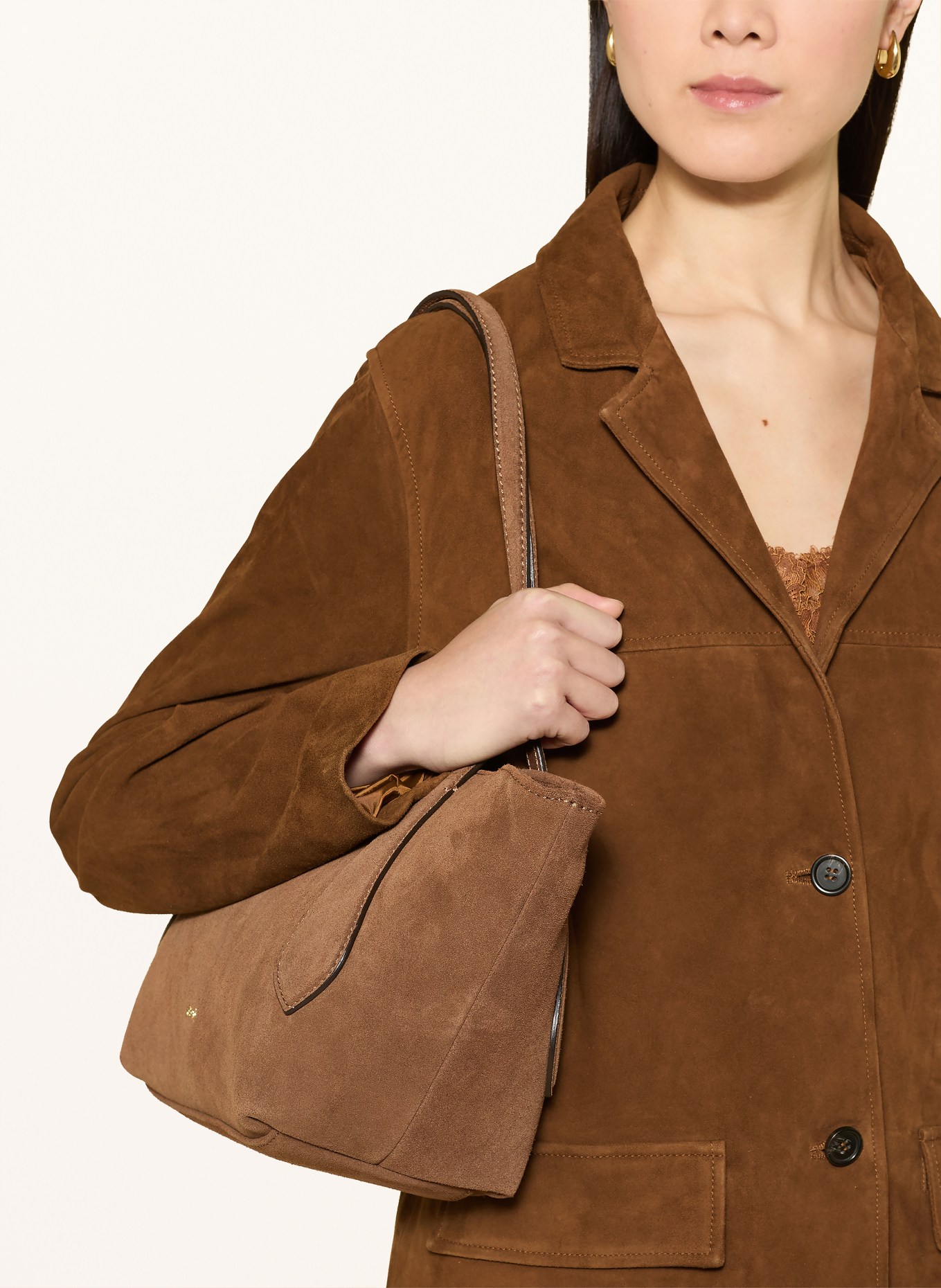 darling harbour Lederblazer: TOBACCO