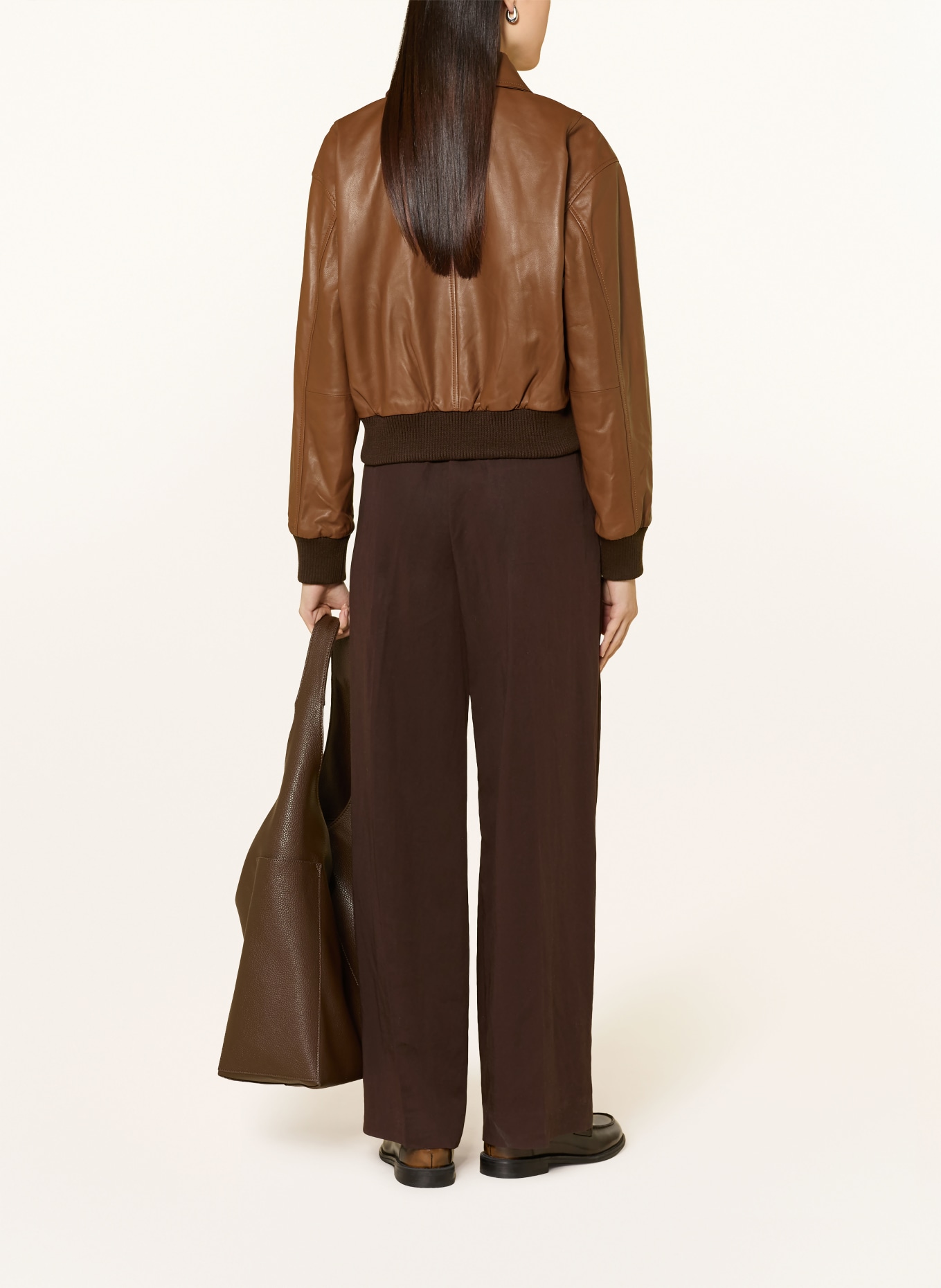 darling harbour Lederblouson: BROWN