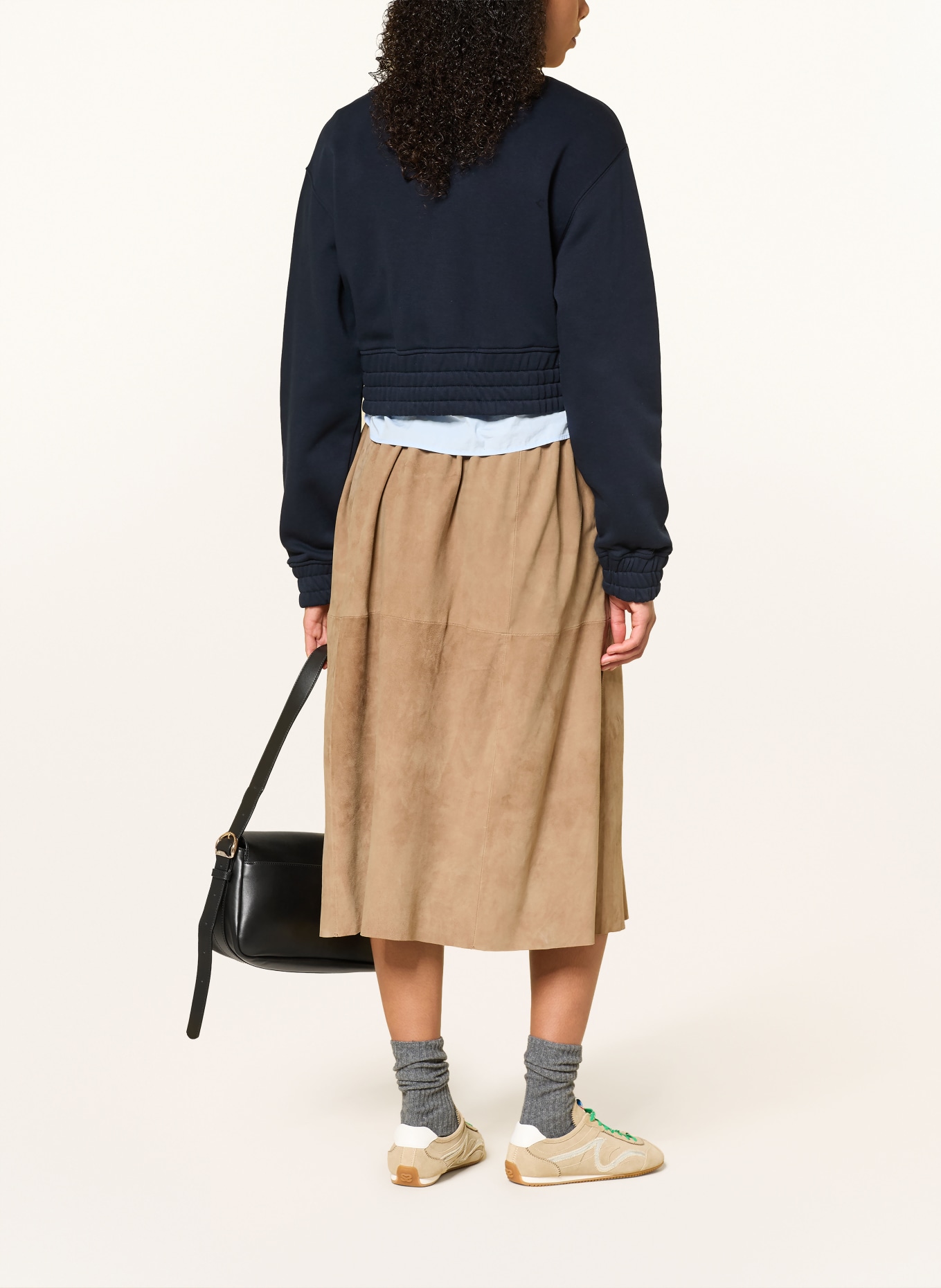 MRS & HUGS Lederrock: TAUPE