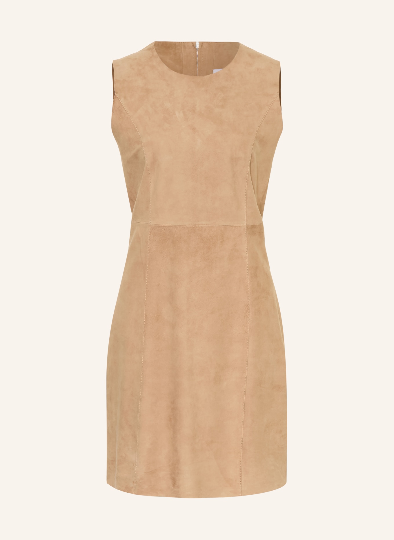 MRS & HUGS Lederkleid: CAMEL