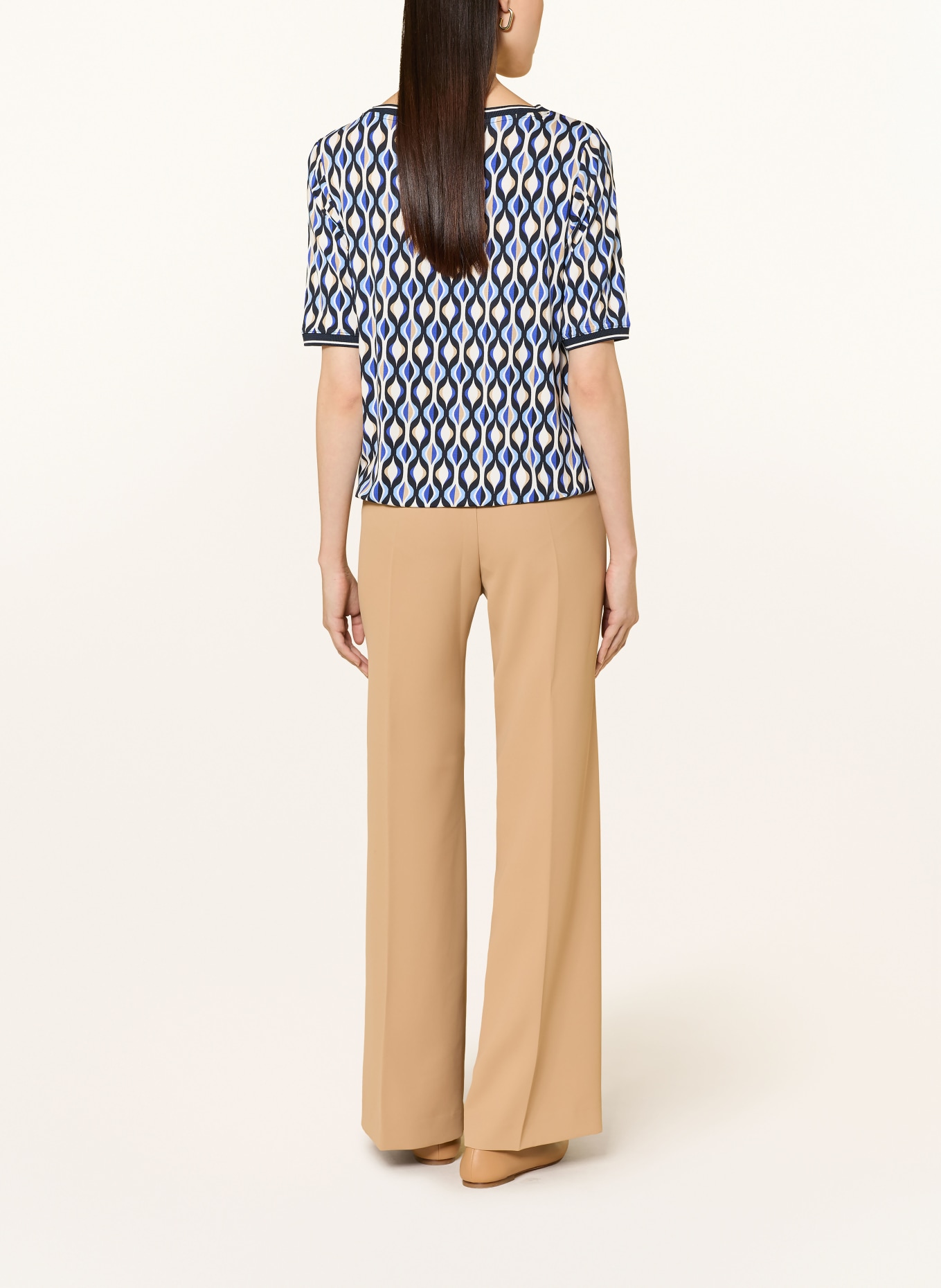 Betty Barclay T-shirt: BLUE / BEIGE / DARK BLUE