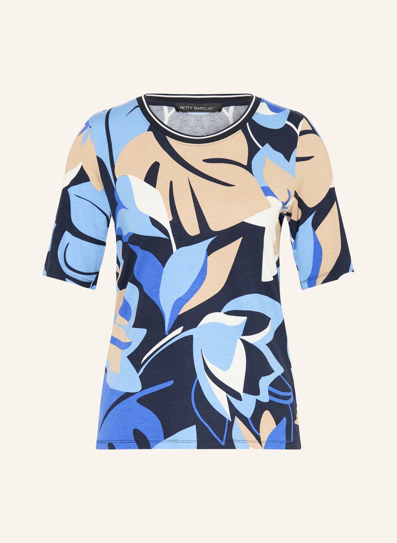 Betty Barclay tričko: MODRÁ / BÉŽOVÁ / TMAVĚ MODRÁ