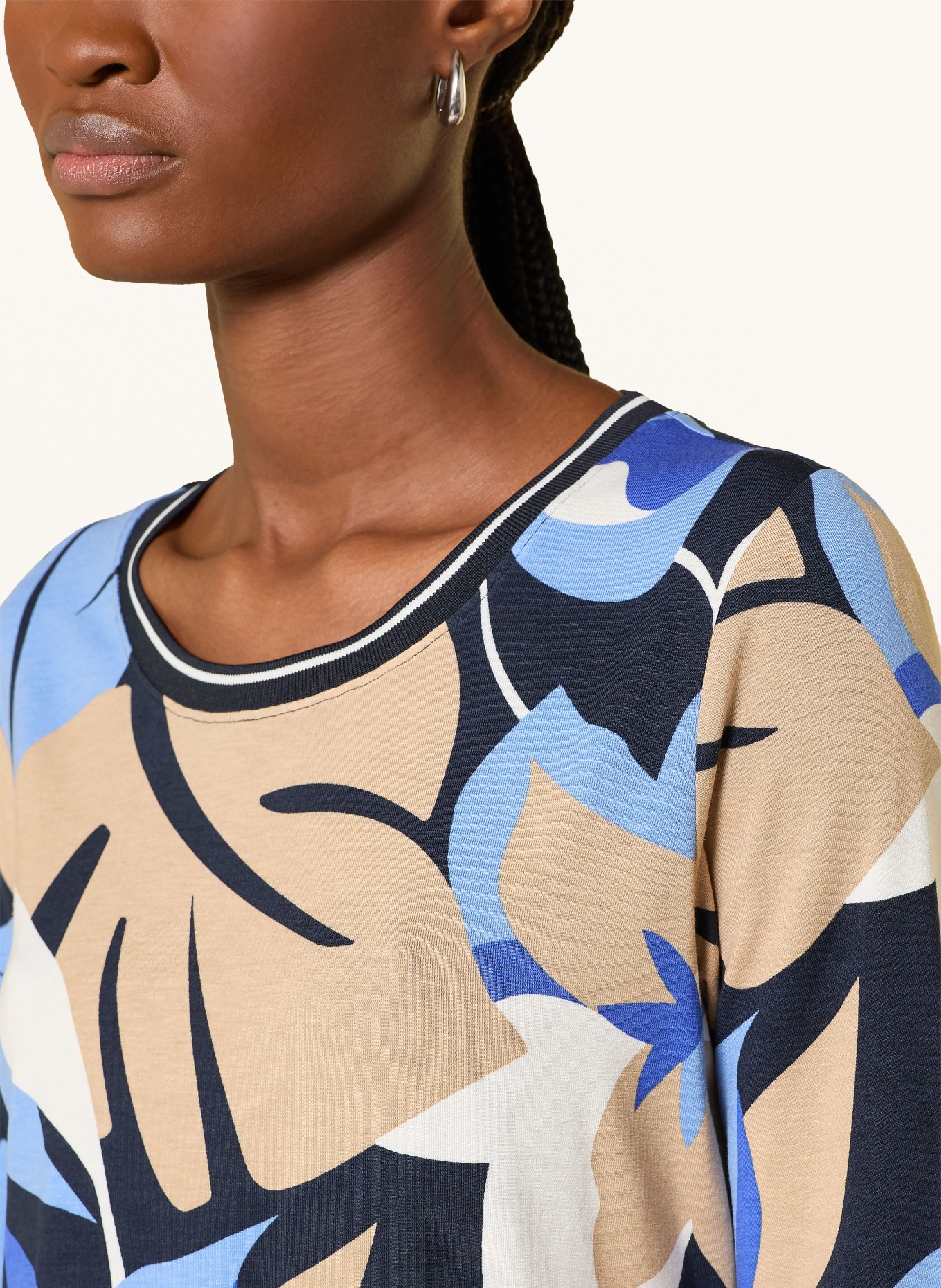 Betty Barclay tričko: MODRÁ / BÉŽOVÁ / TMAVĚ MODRÁ