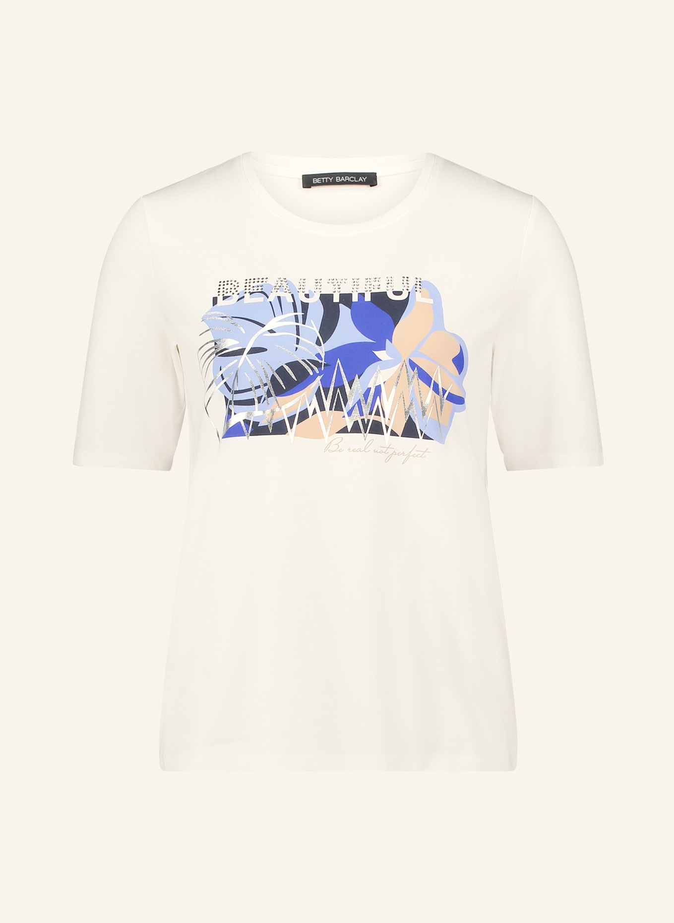 Betty Barclay Tričko s ozdobnými kameny: REŽNÁ / BÉŽOVÁ / MODRÁ