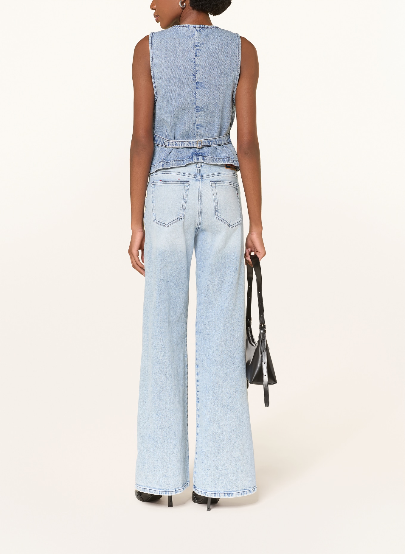 ARMANI EXCHANGE gilet en jean: BLEU CLAIR