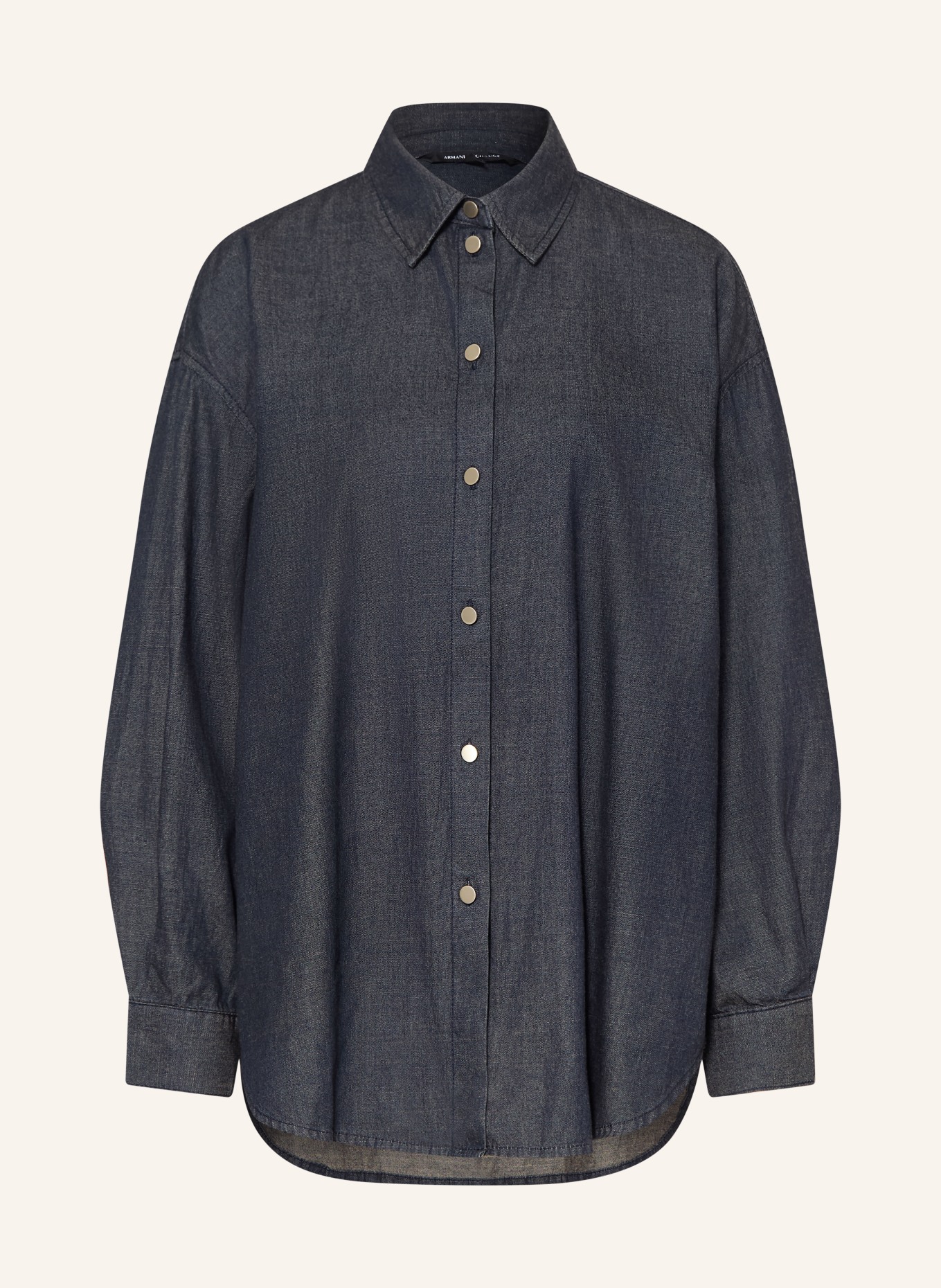 ARMANI EXCHANGE Jeansbluse: DUNKELBLAU