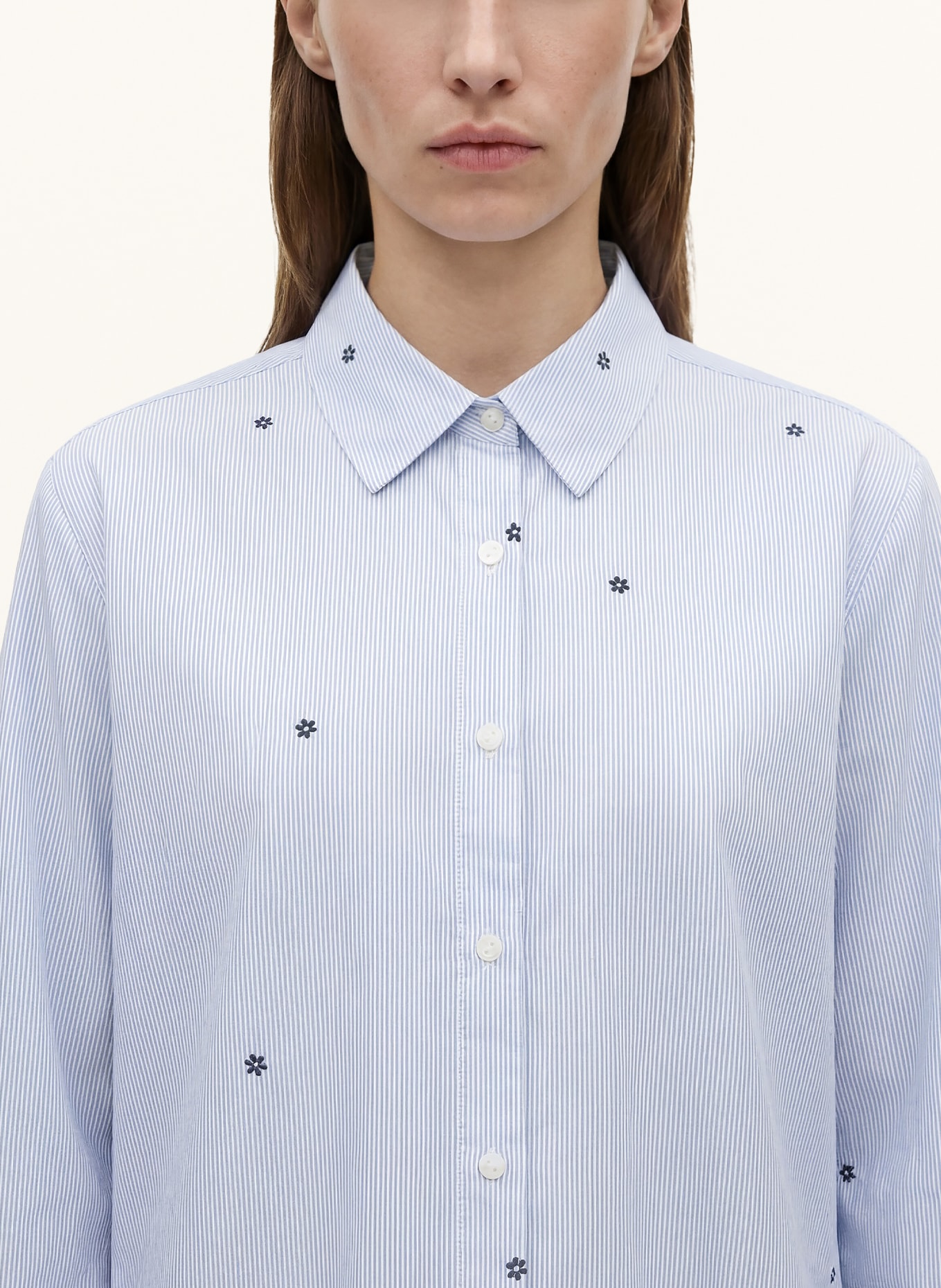 mavi Hemdbluse: HELLBLAU / DUNKELBLAU / WEISS