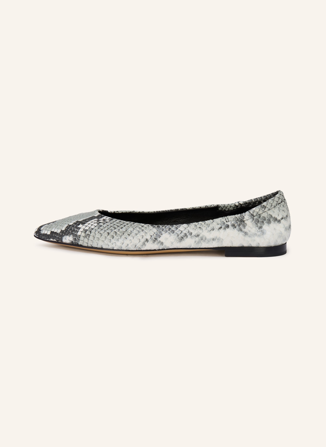 POMME D'OR INGRID ballerina flats: GRAY / LIGHT GRAY / DARK GRAY